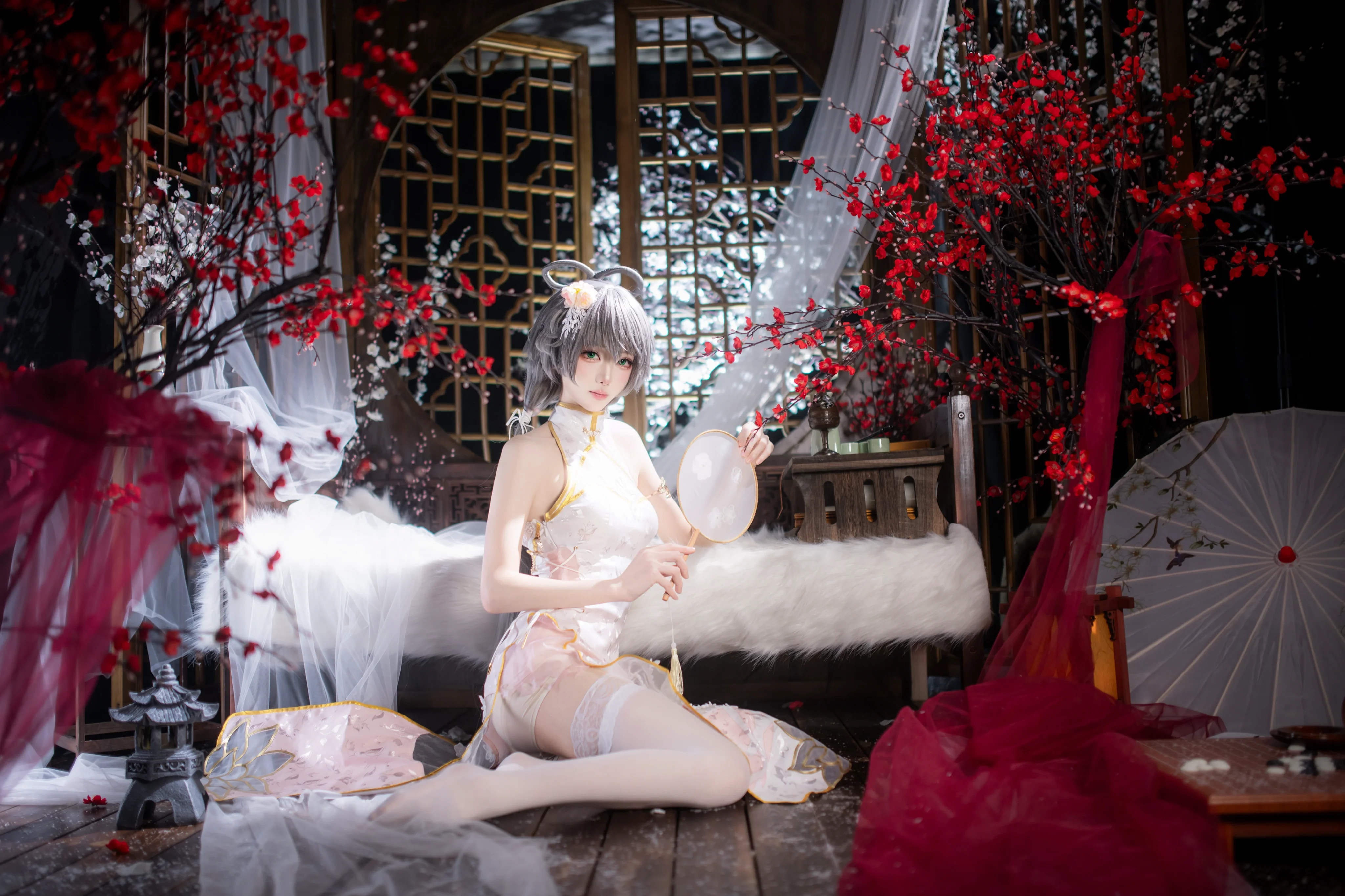 【洛天依cos】芒種時節的紅梅白紗，古風韻味拉滿 - 第 6 張