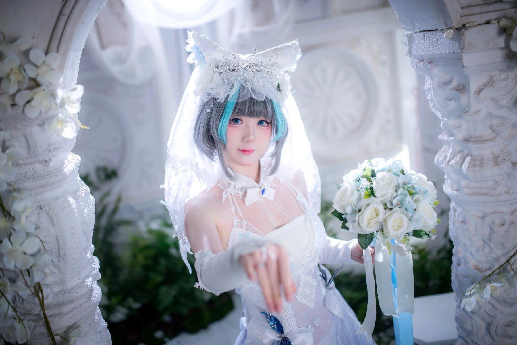 【柴郡cos】碧蓝航线，誓约花嫁的圣洁与灵动 - 第 10 张