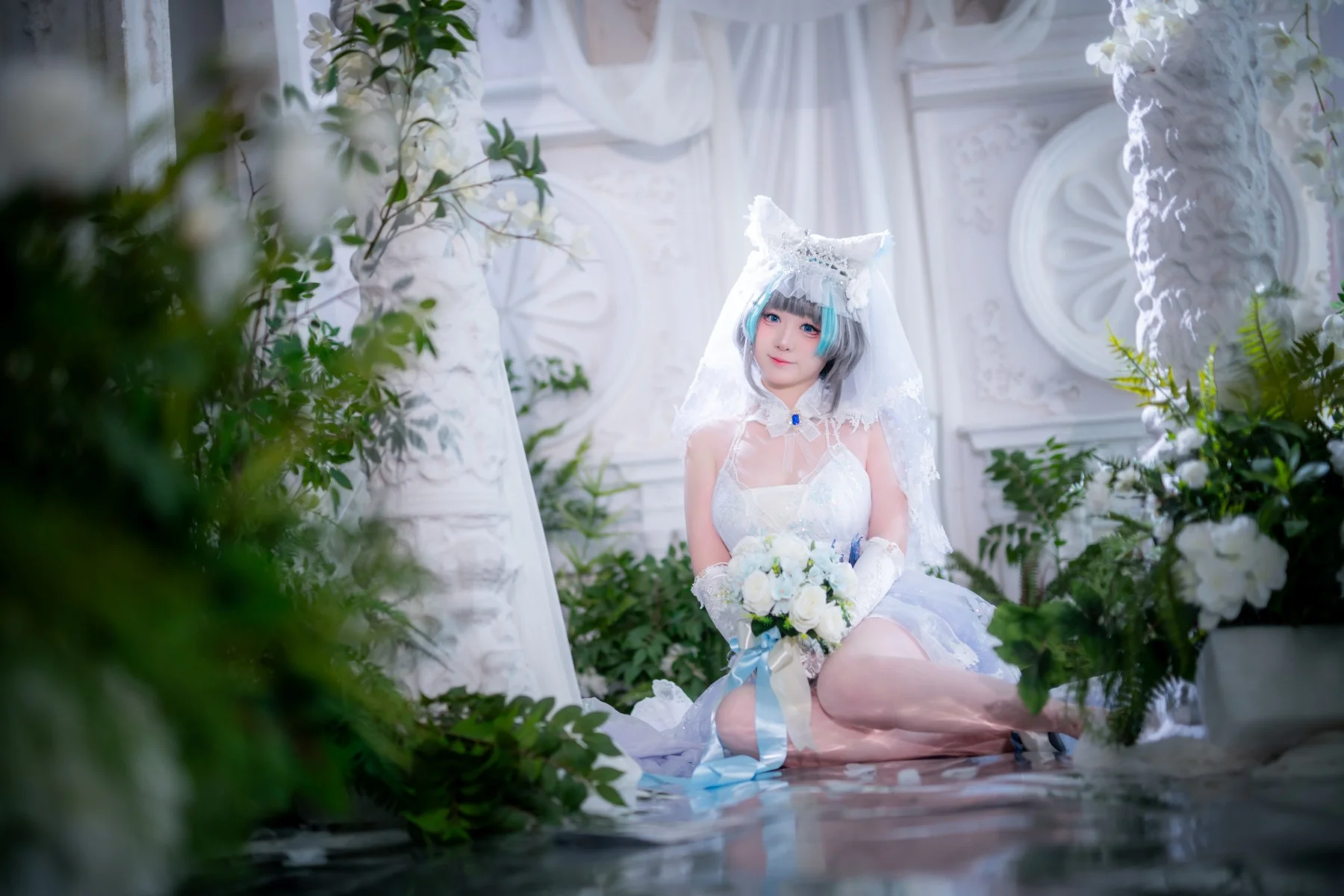 【柴郡cos】碧蓝航线，誓约花嫁的圣洁与灵动 - 第 11 张