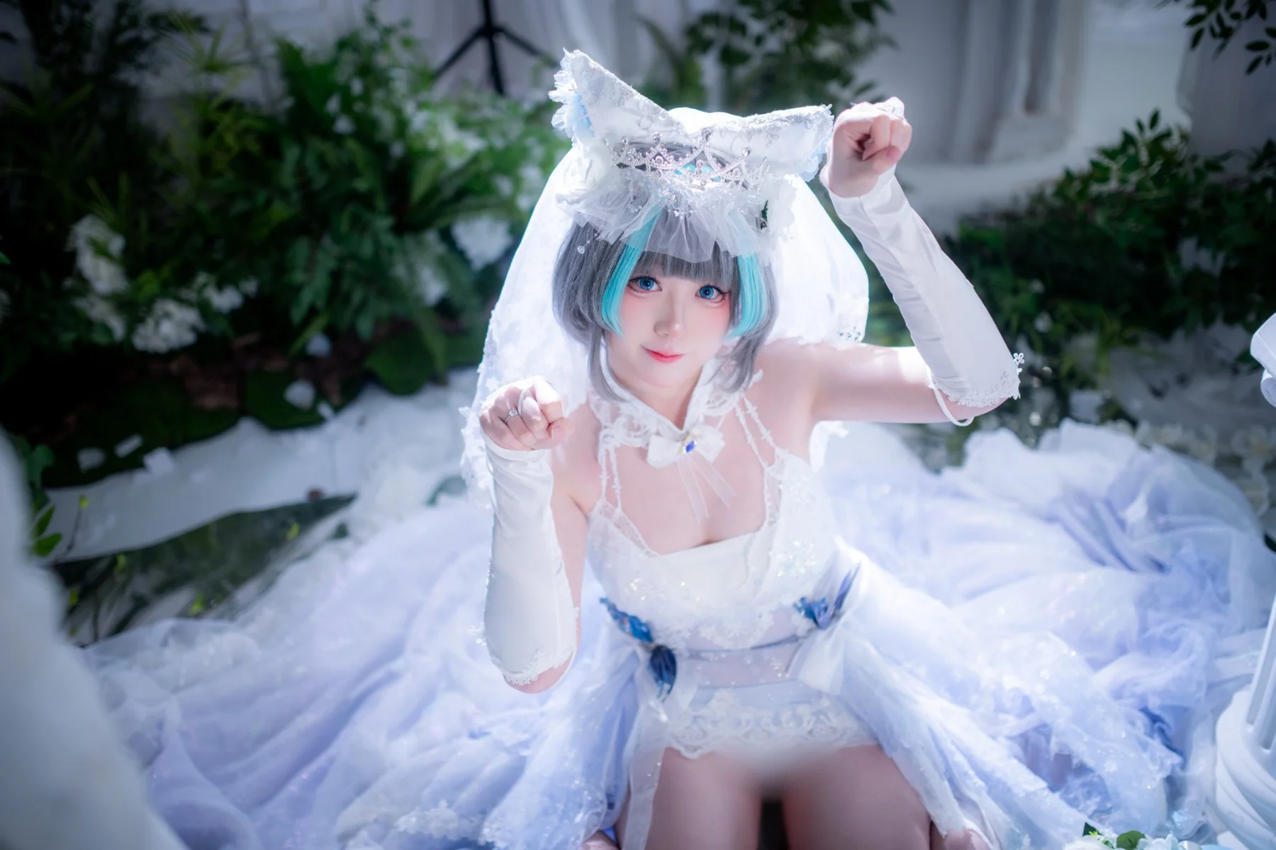 【柴郡cos】碧蓝航线，誓约花嫁的圣洁与灵动 - 第 12 张