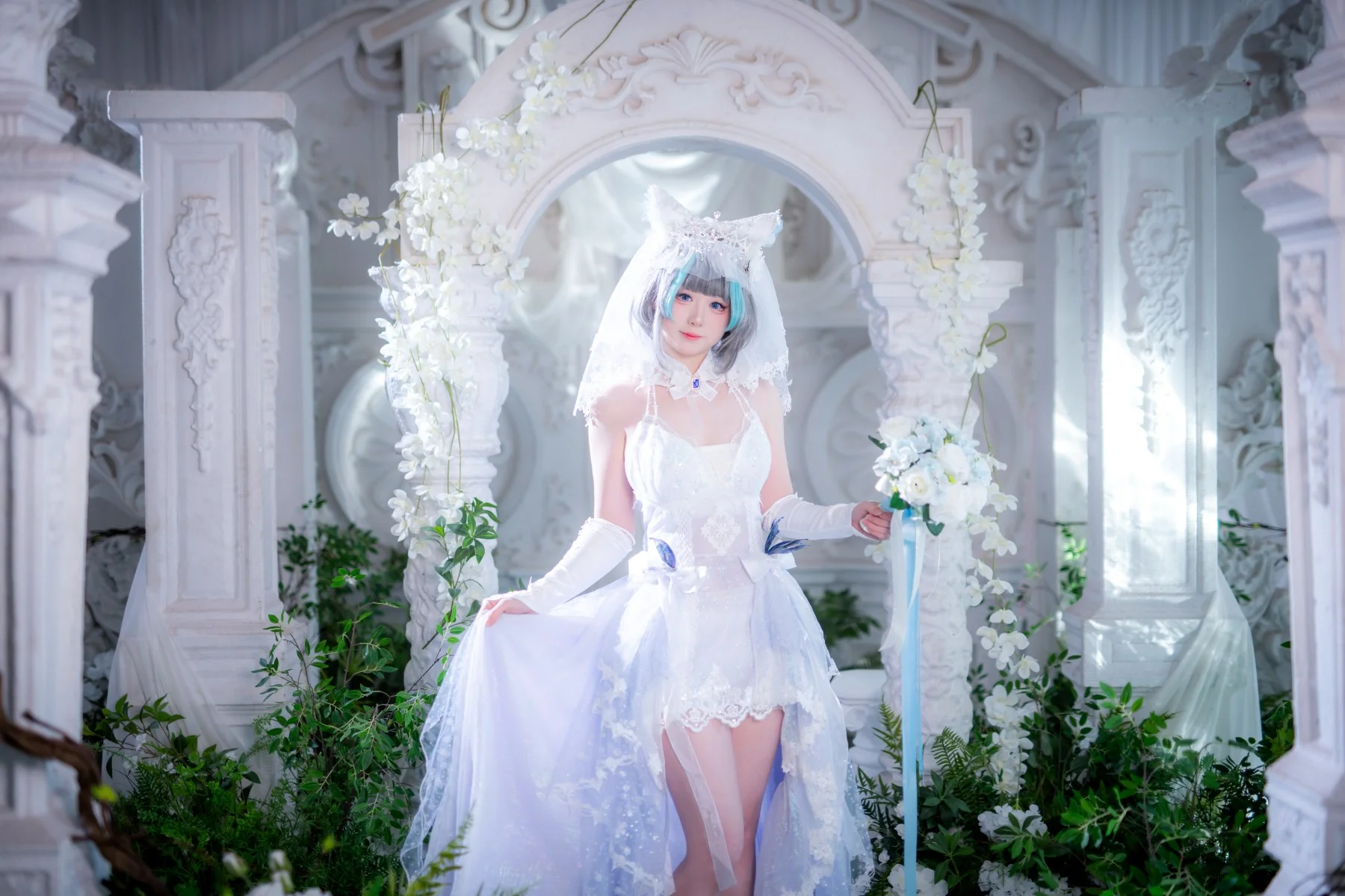【柴郡cos】碧蓝航线，誓约花嫁的圣洁与灵动 - 第 13 张