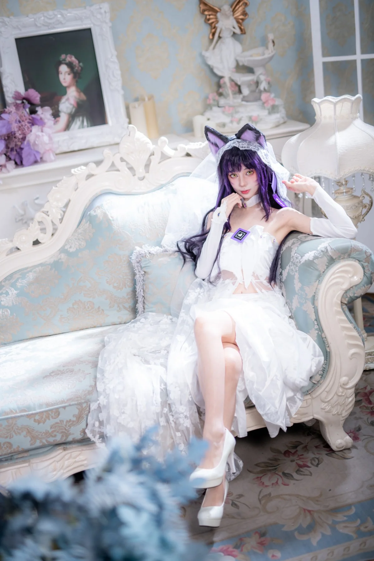 【武藏cos】碧蓝航线武藏花嫁复古场景正片