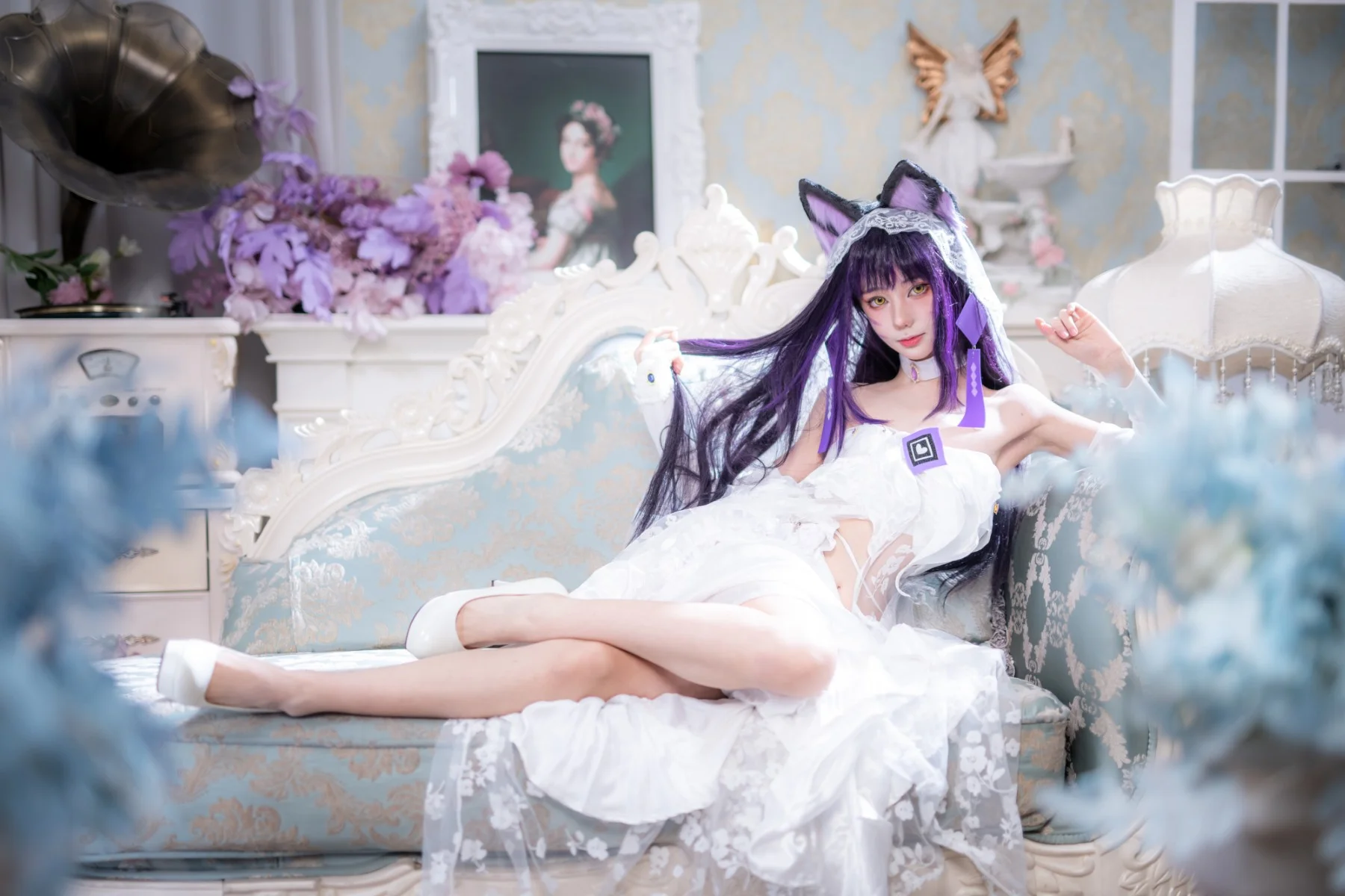 【武藏cos】碧蓝航线武藏花嫁复古场景正片 - 第 2 张