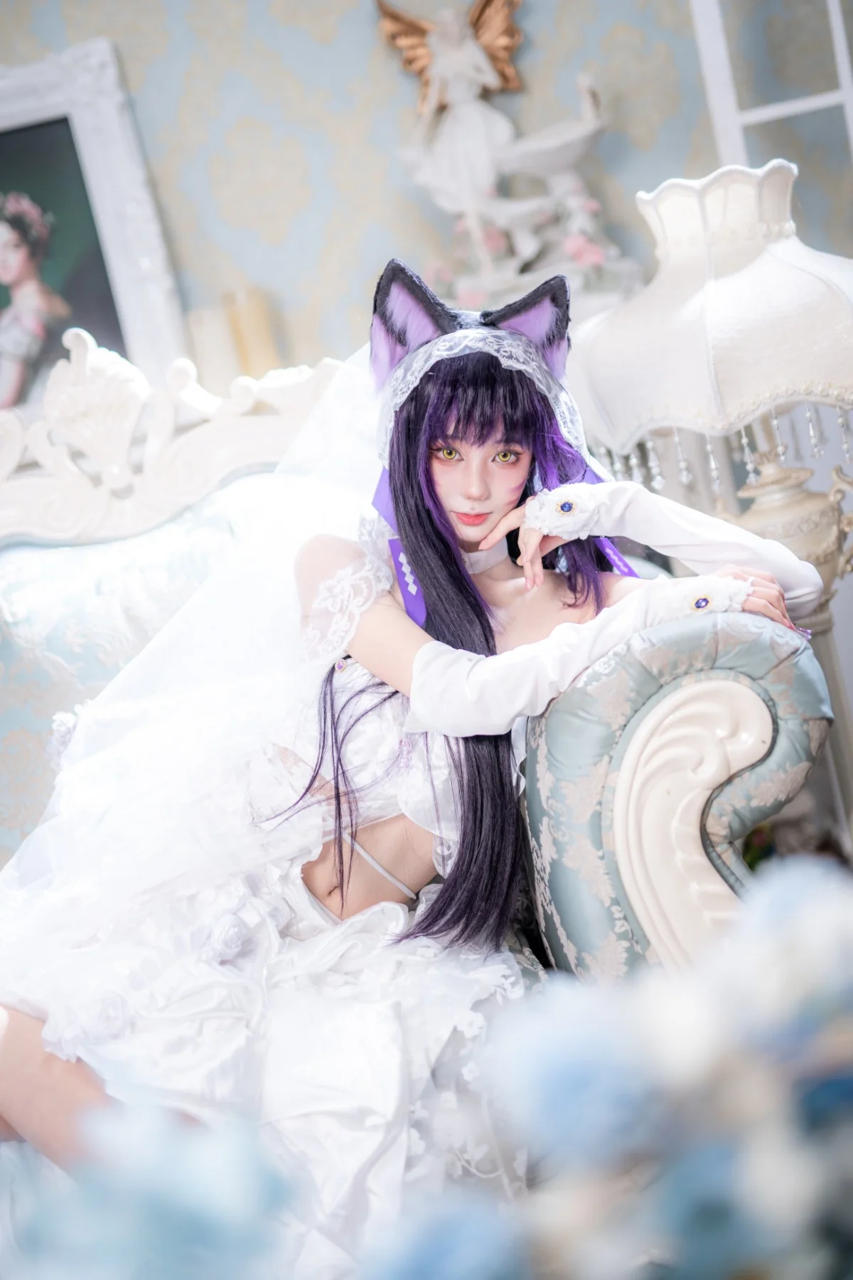 【武藏cos】碧蓝航线武藏花嫁复古场景正片 - 第 7 张
