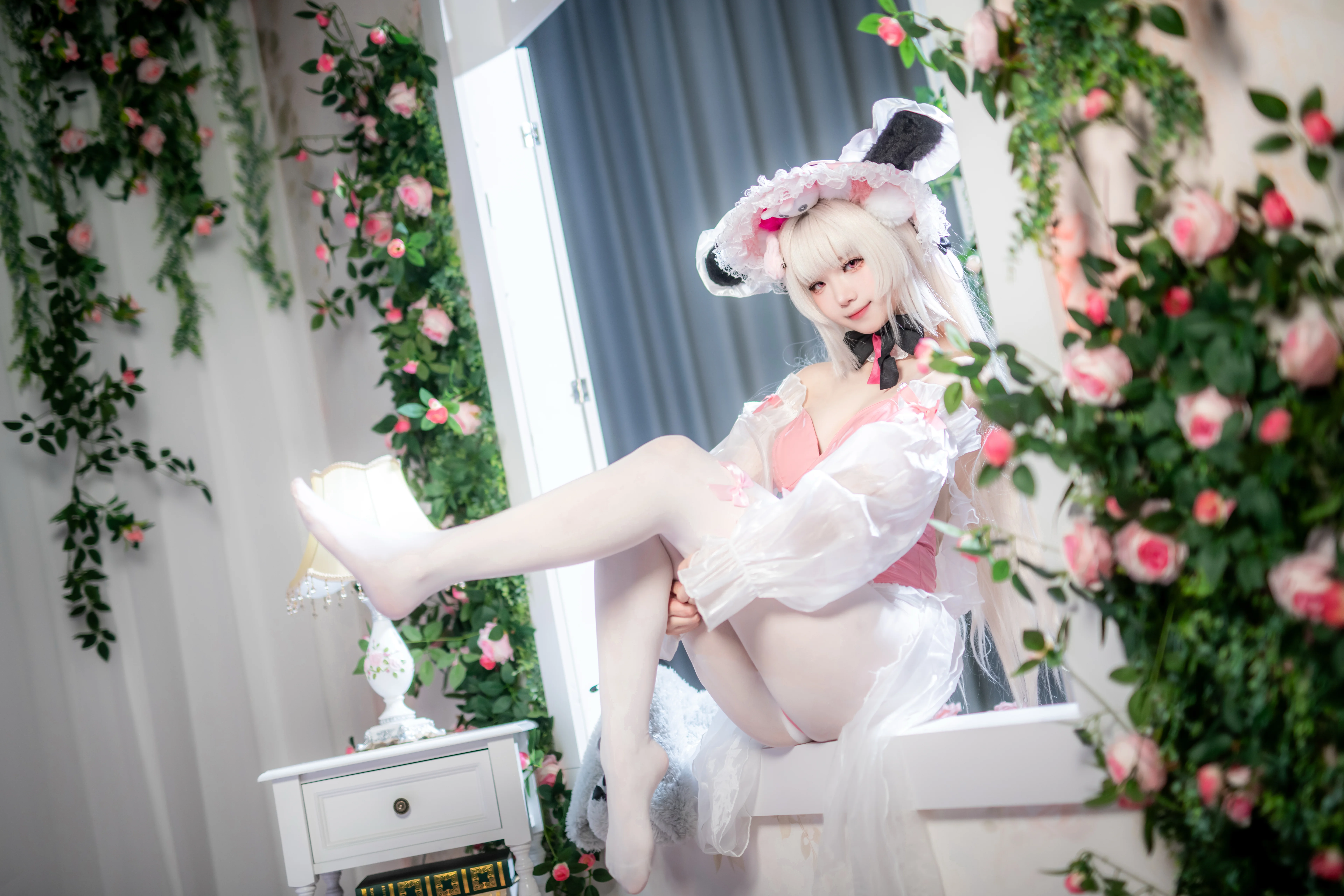 [Halford cosplay] The Light of Azur Lane Wrapped in Pink and White Gauze - Image 11