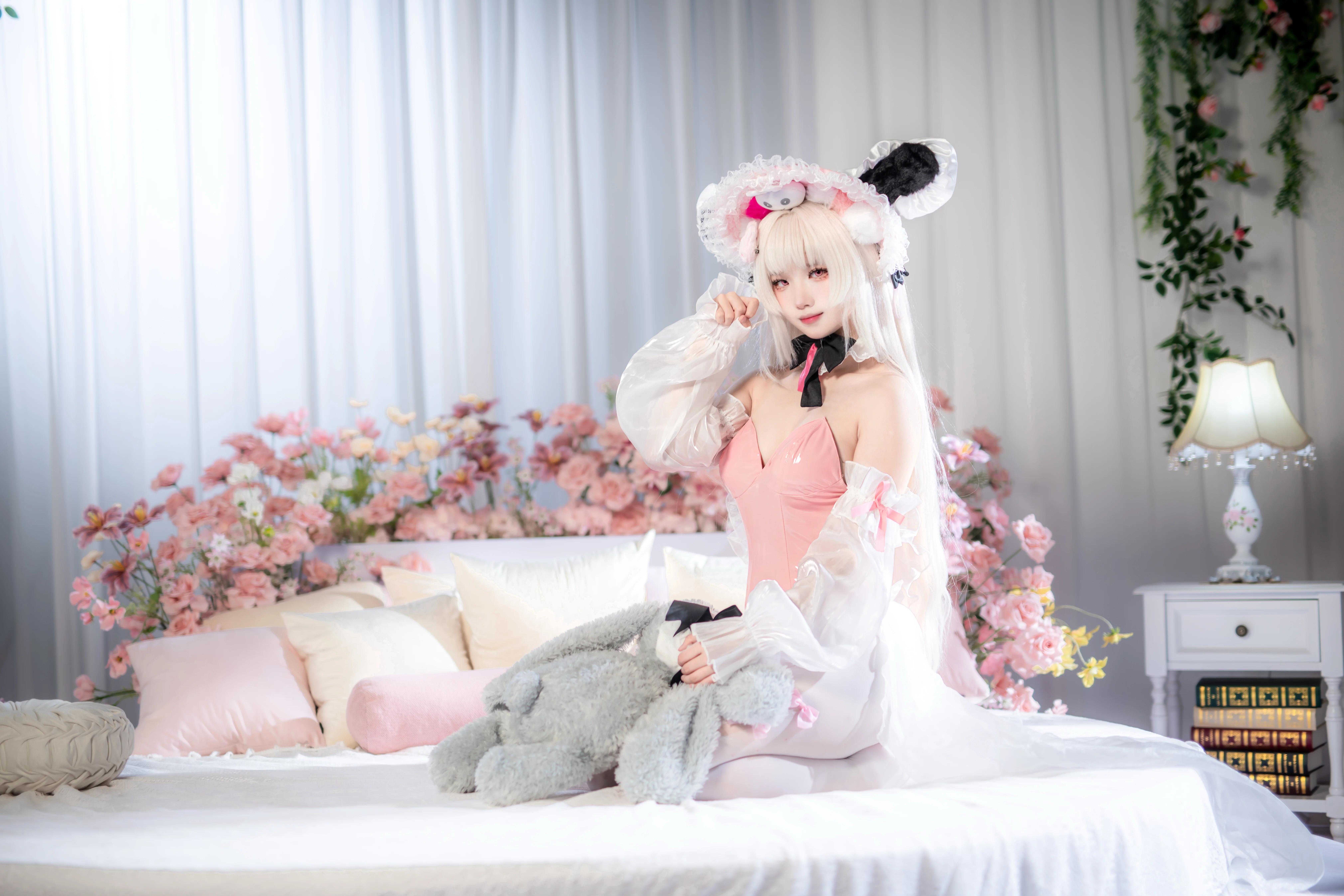[Halford cosplay] The Light of Azur Lane Wrapped in Pink and White Gauze - Image 3