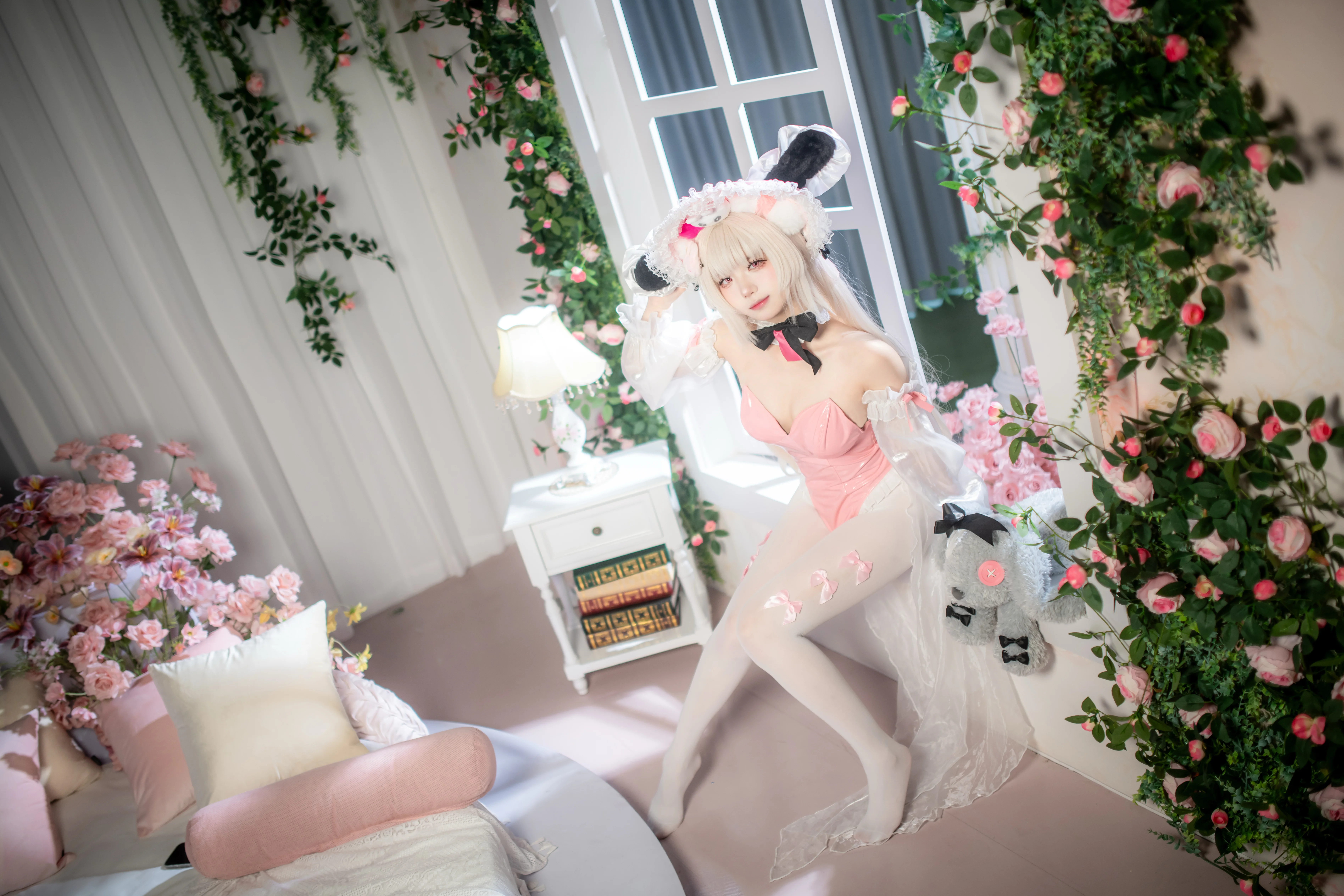 [Halford cosplay] The Light of Azur Lane Wrapped in Pink and White Gauze - Image 5