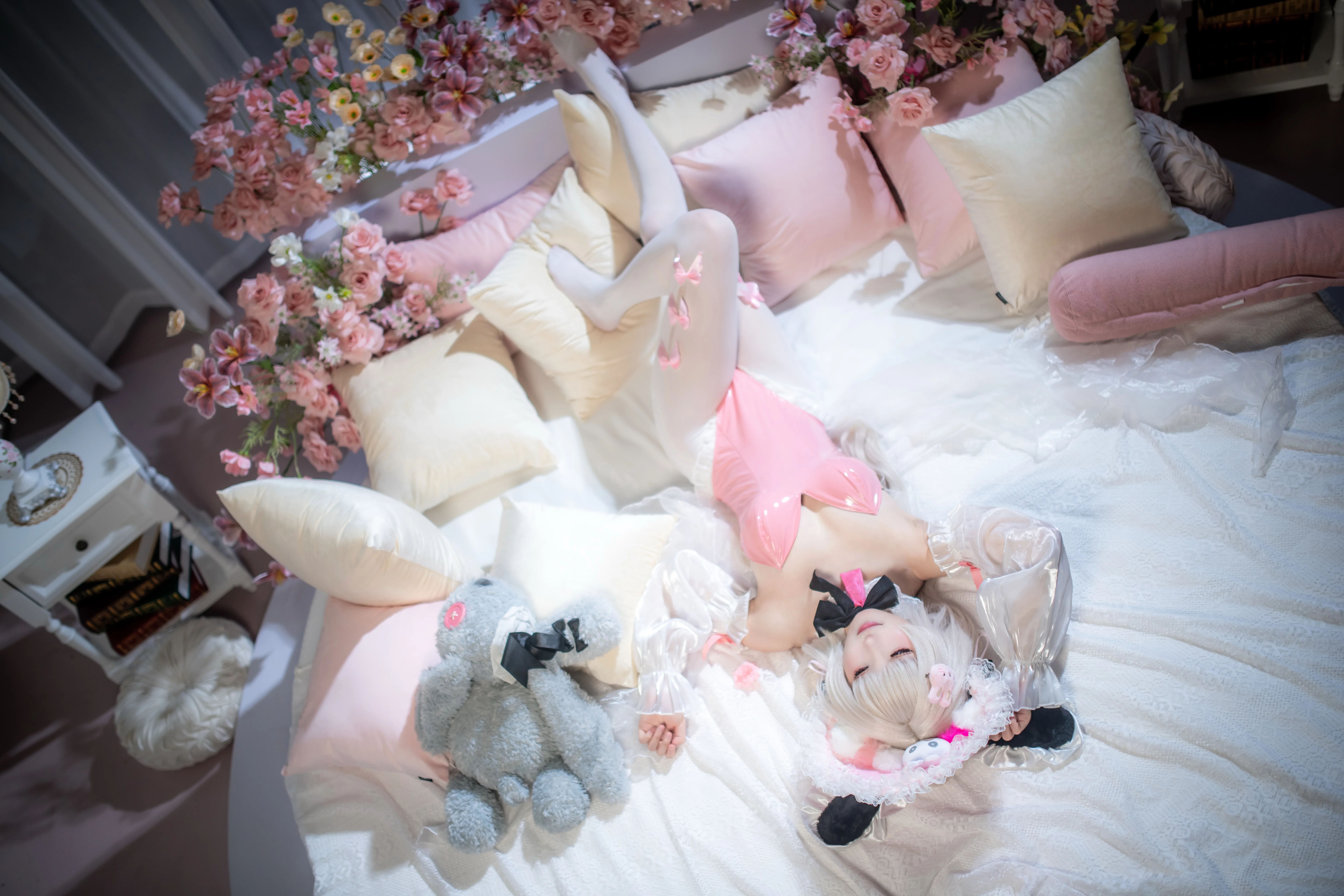 [Halford cosplay] The Light of Azur Lane Wrapped in Pink and White Gauze - Image 9