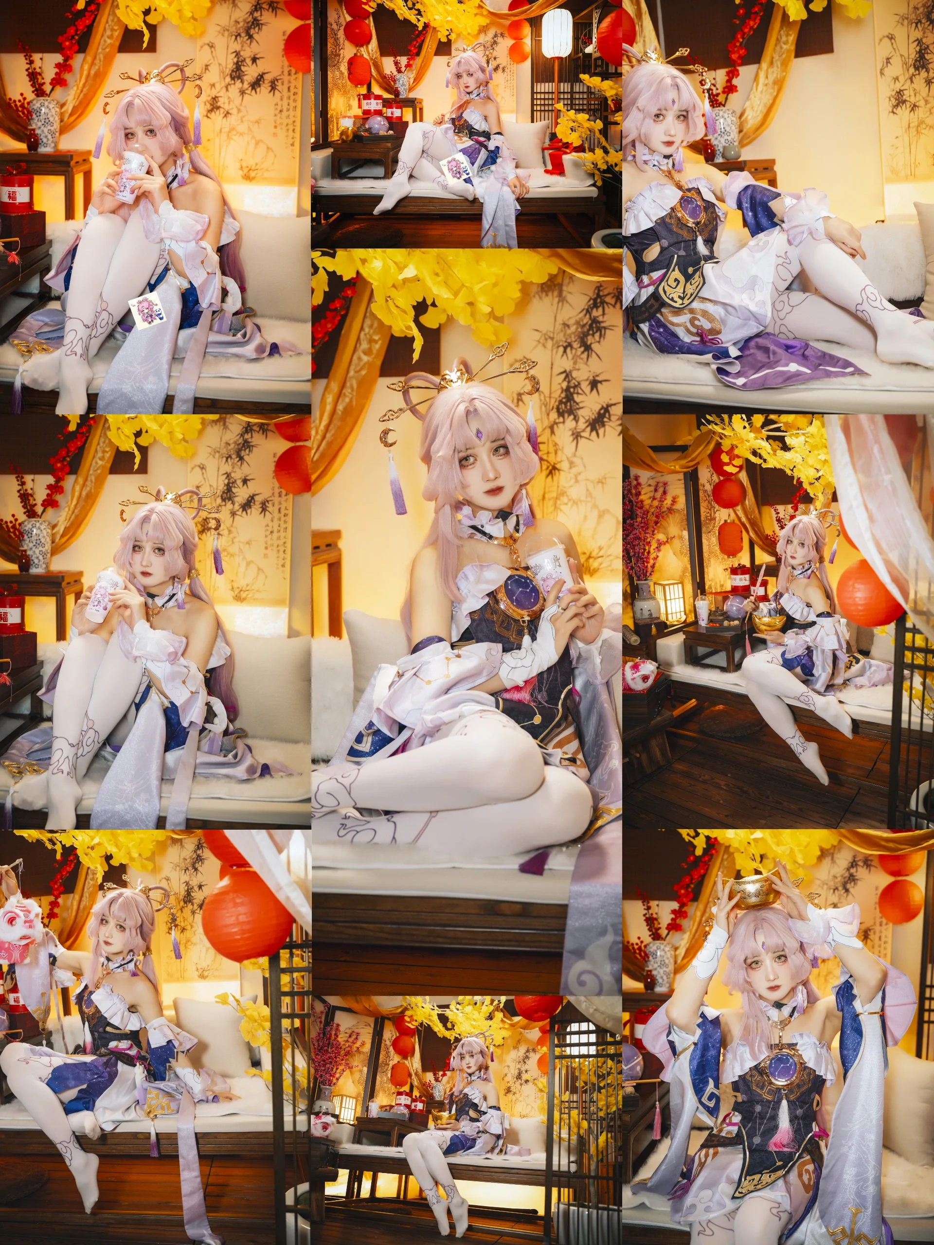 【符玄cos】崩坏星穹铁道太卜司大人的新春摸鱼时刻 - 第 1 张