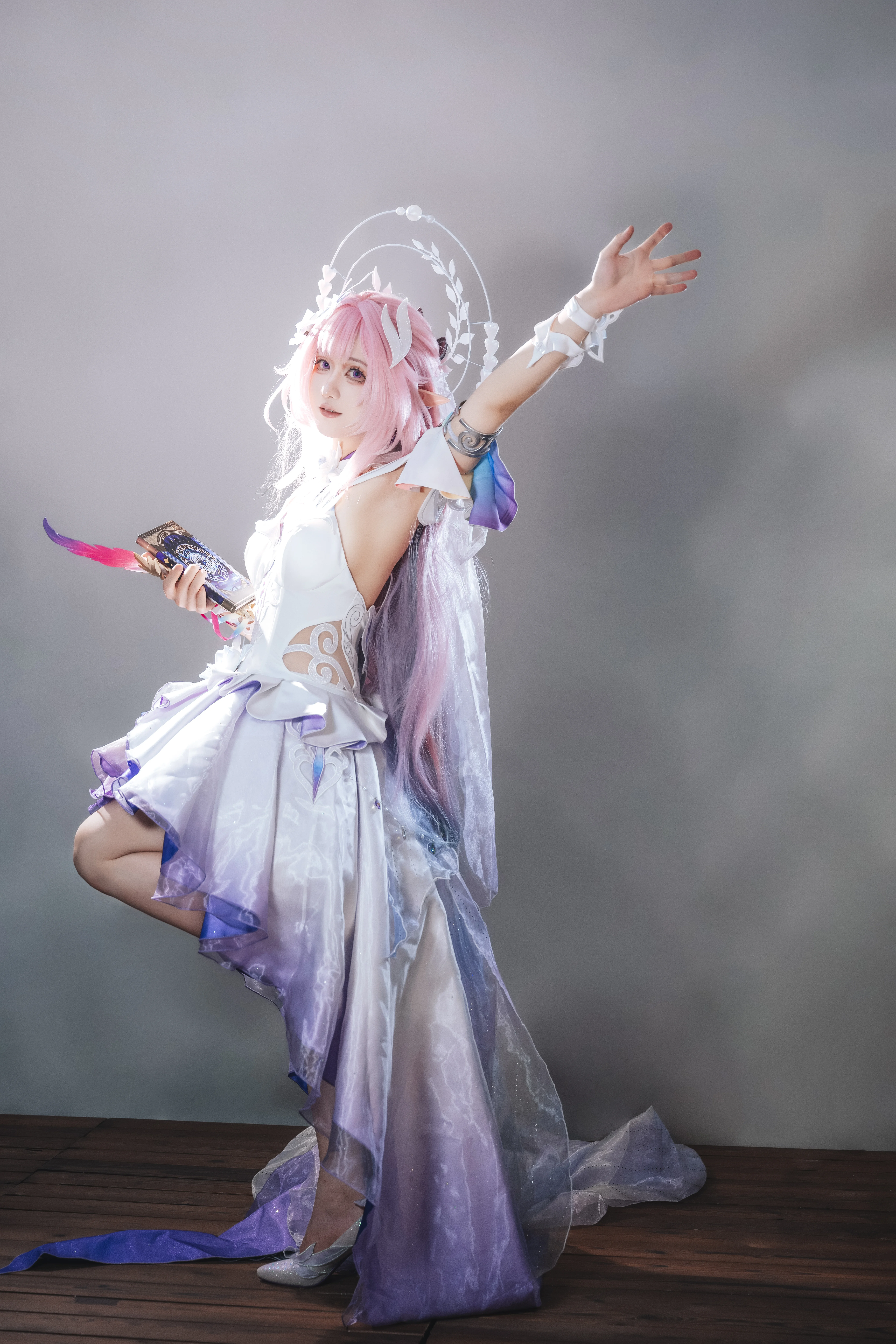 【昔涟cos】崩坏星穹铁道中的蓝紫渐变幻梦 - 第 3 张