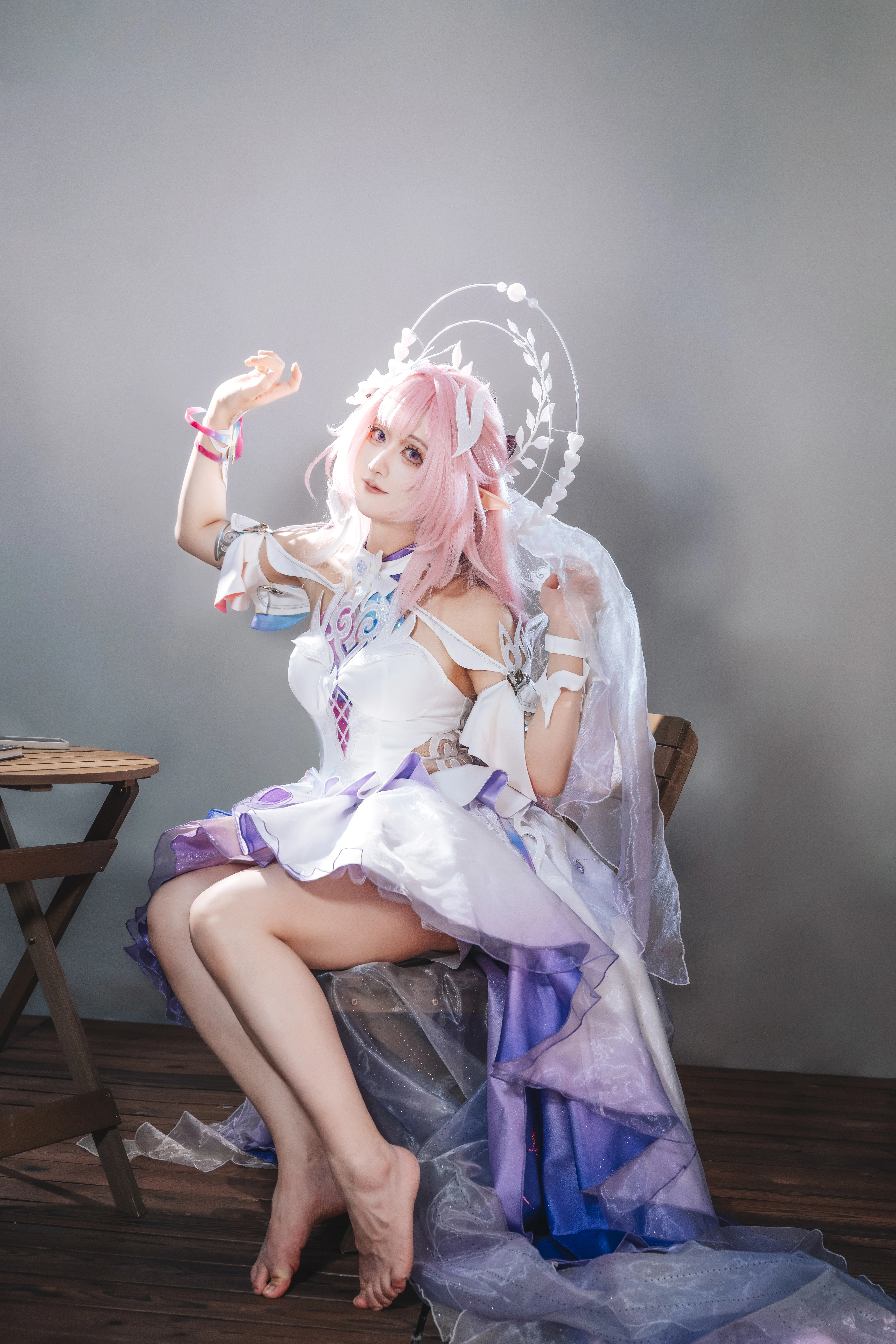 【昔涟cos】崩坏星穹铁道中的蓝紫渐变幻梦 - 第 7 张