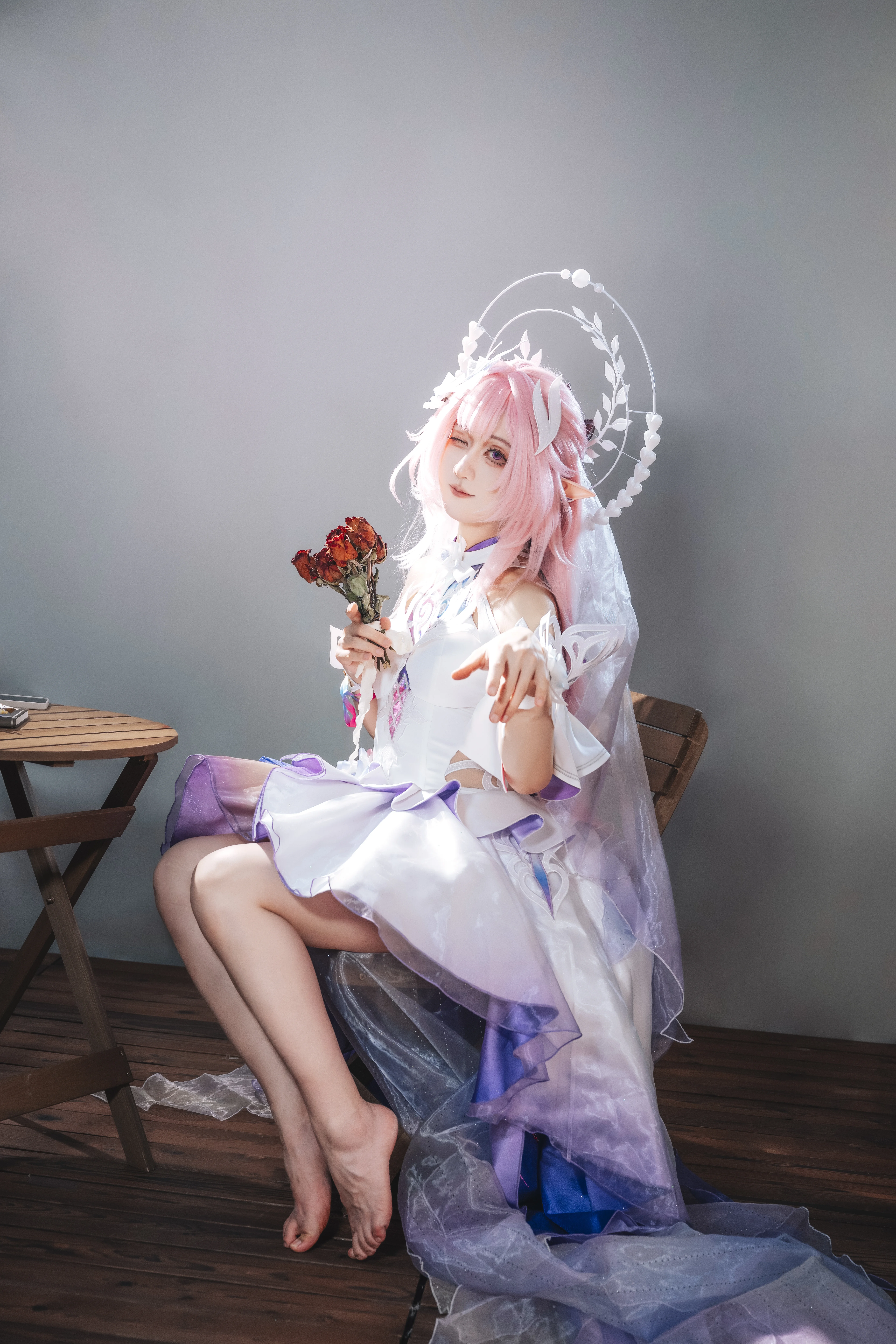 【昔涟cos】崩坏星穹铁道中的蓝紫渐变幻梦 - 第 8 张
