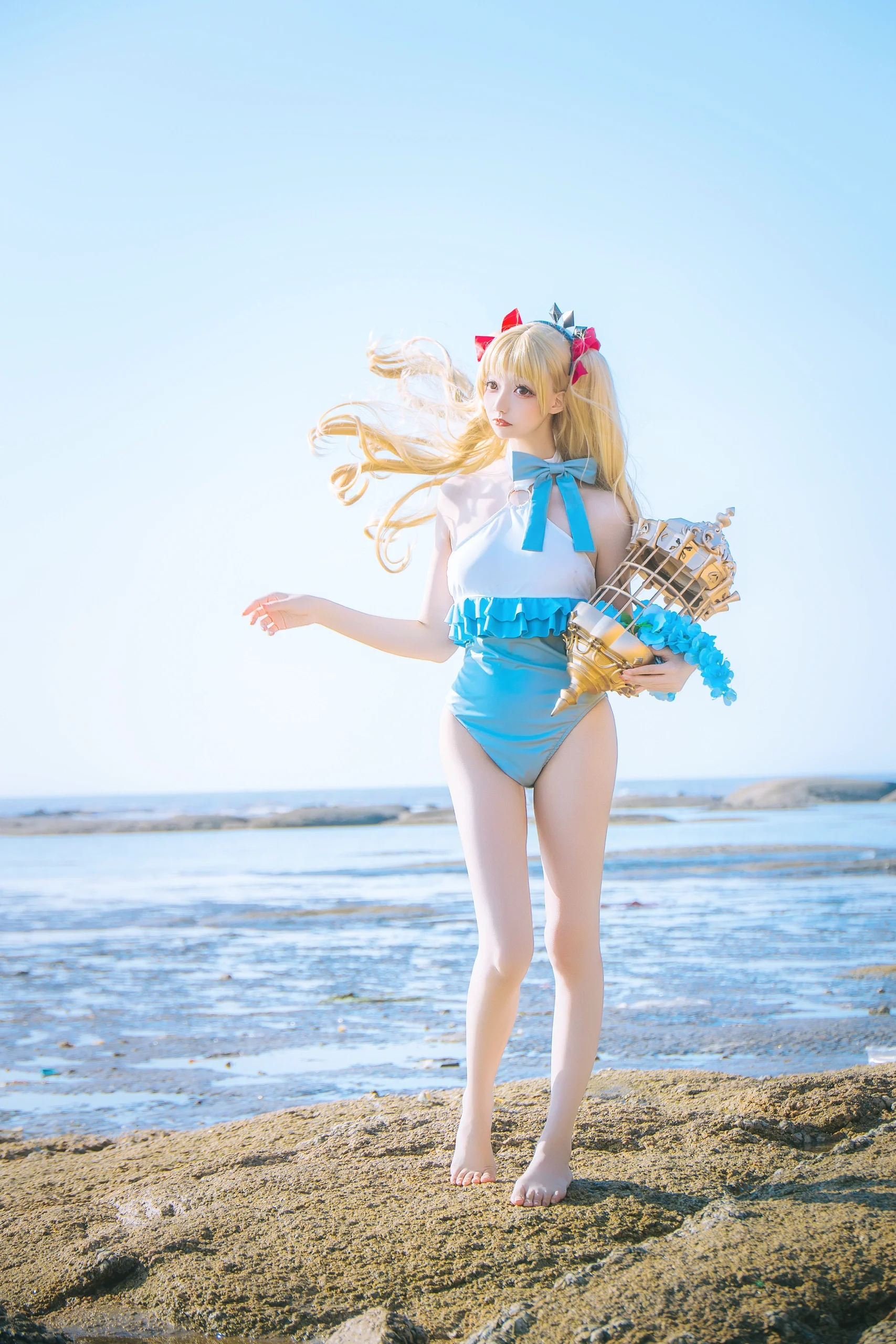 【艾蕾cos】FGO泳装艾蕾，夏日海边的永恒瞬间