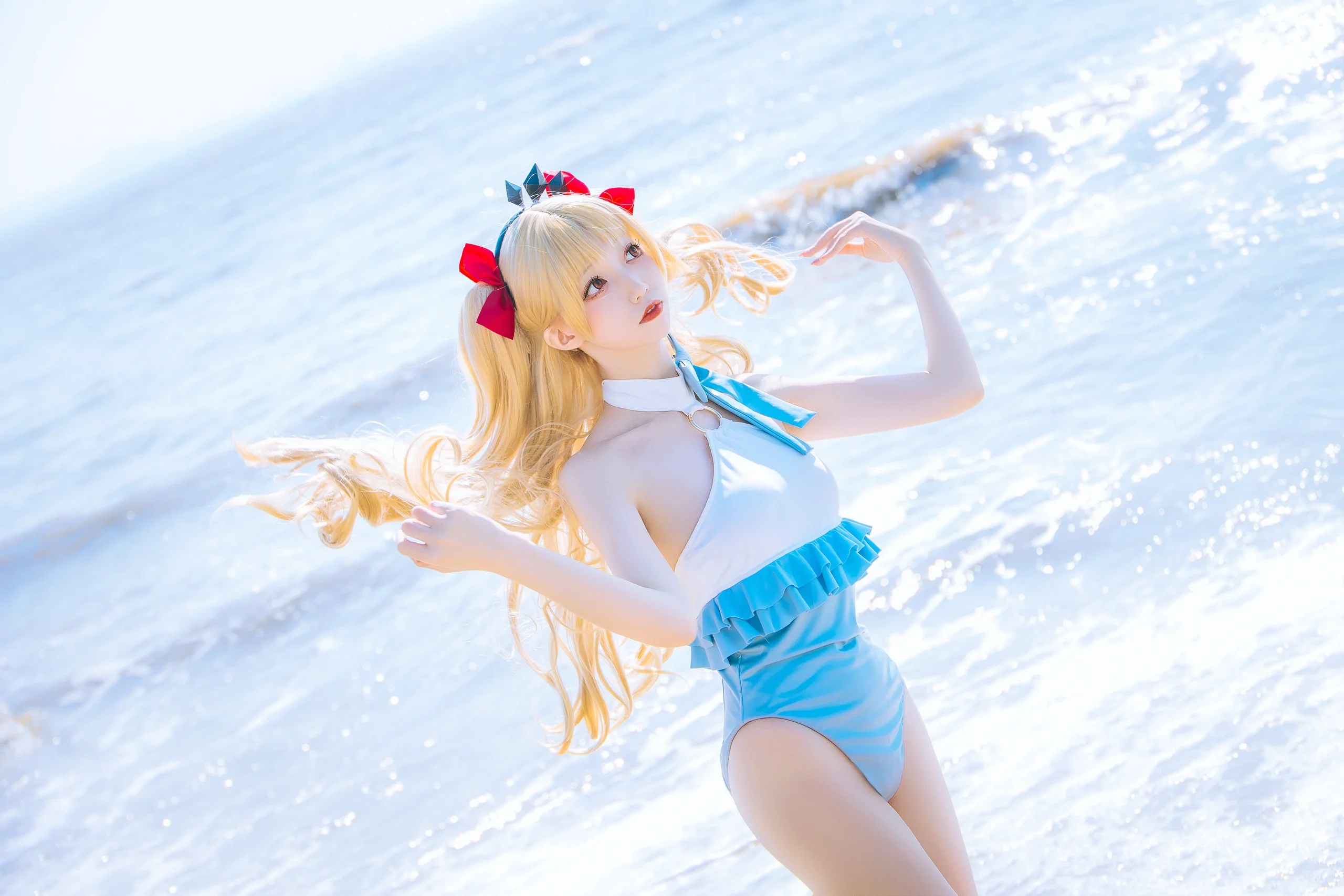 【艾蕾cos】FGO泳装艾蕾，夏日海边的永恒瞬间 - 第 12 张