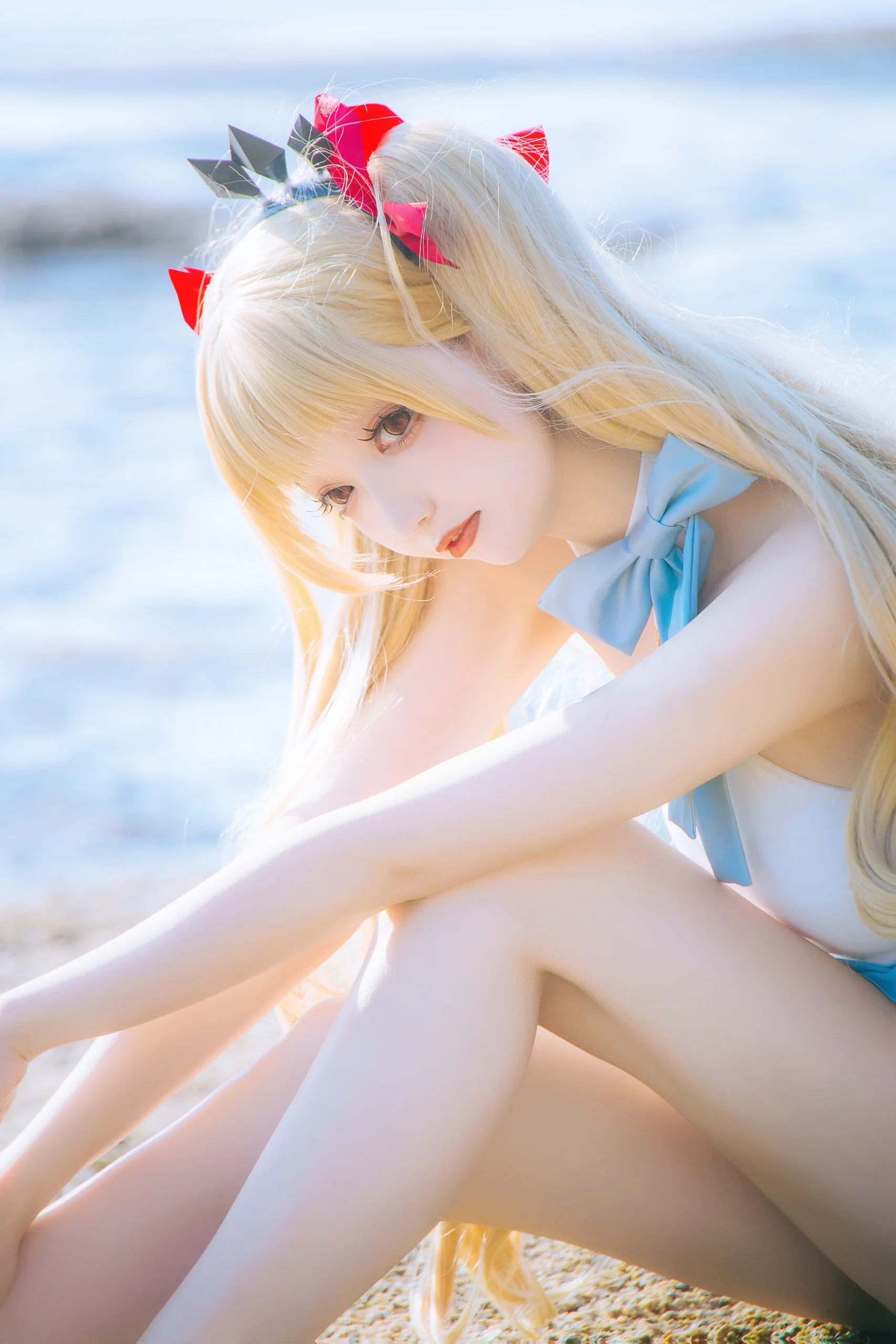 【艾蕾cos】FGO泳装艾蕾，夏日海边的永恒瞬间 - 第 15 张