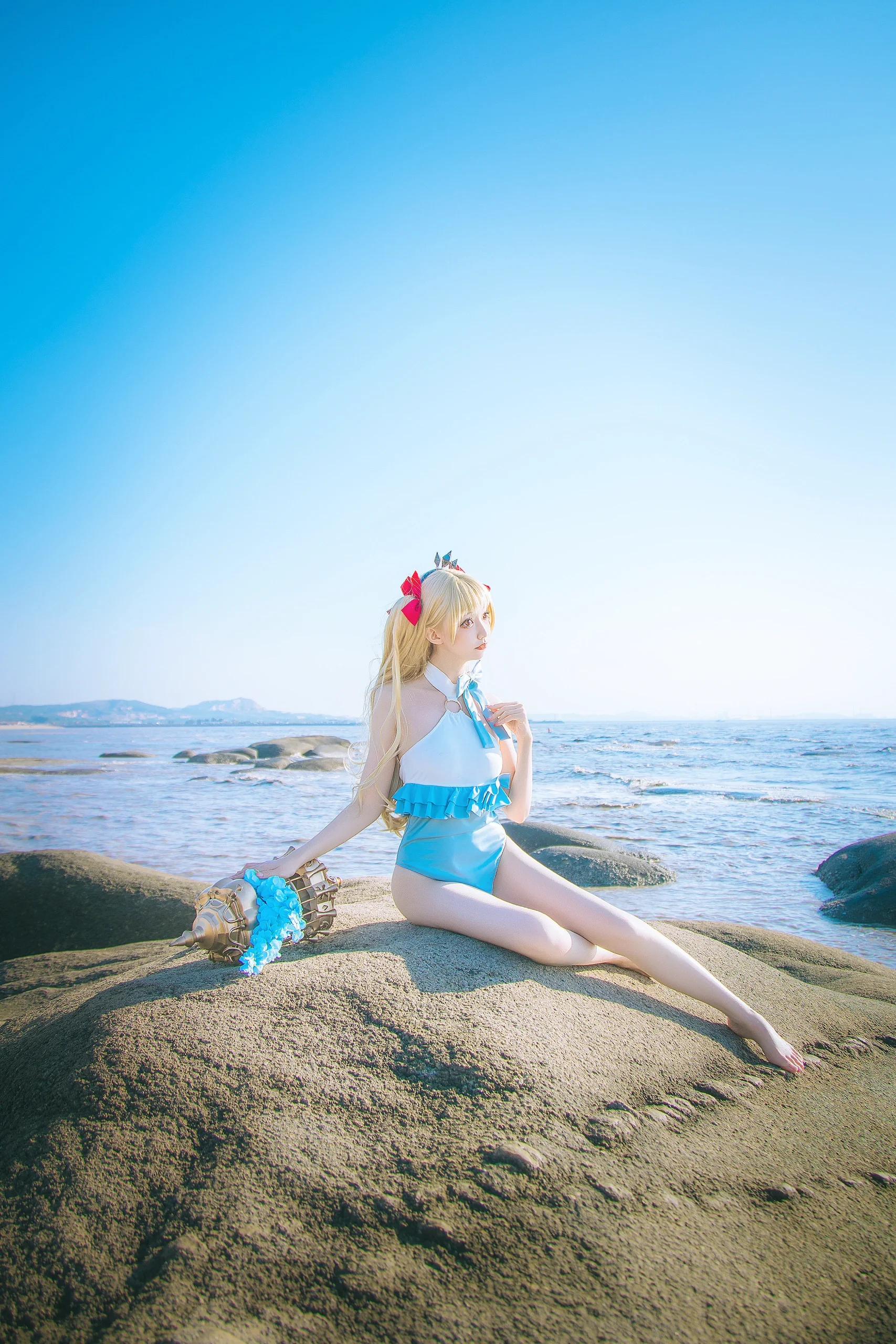 【艾蕾cos】FGO泳装艾蕾，夏日海边的永恒瞬间 - 第 6 张