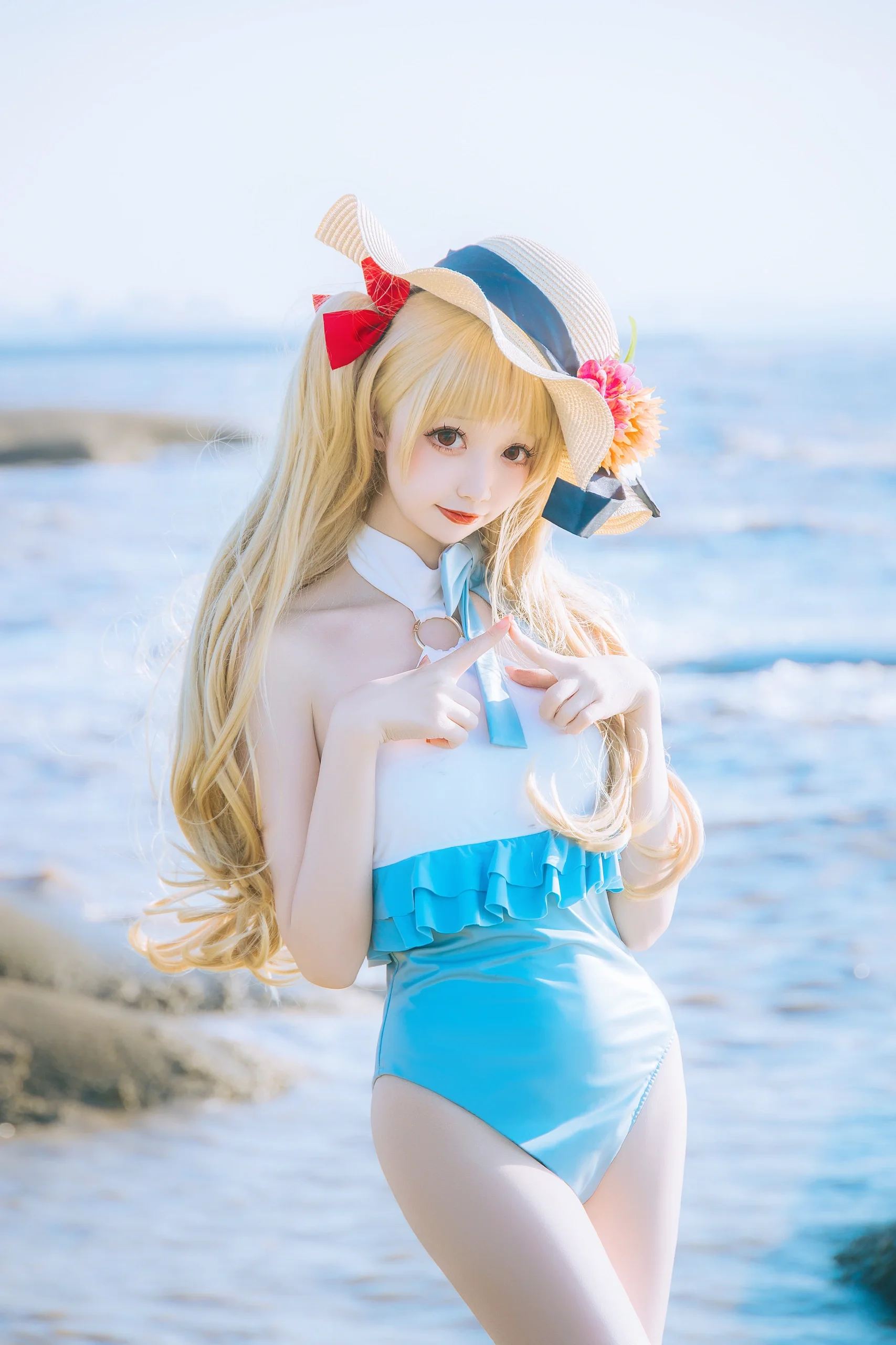 【艾蕾cos】FGO泳装艾蕾，夏日海边的永恒瞬间 - 第 7 张