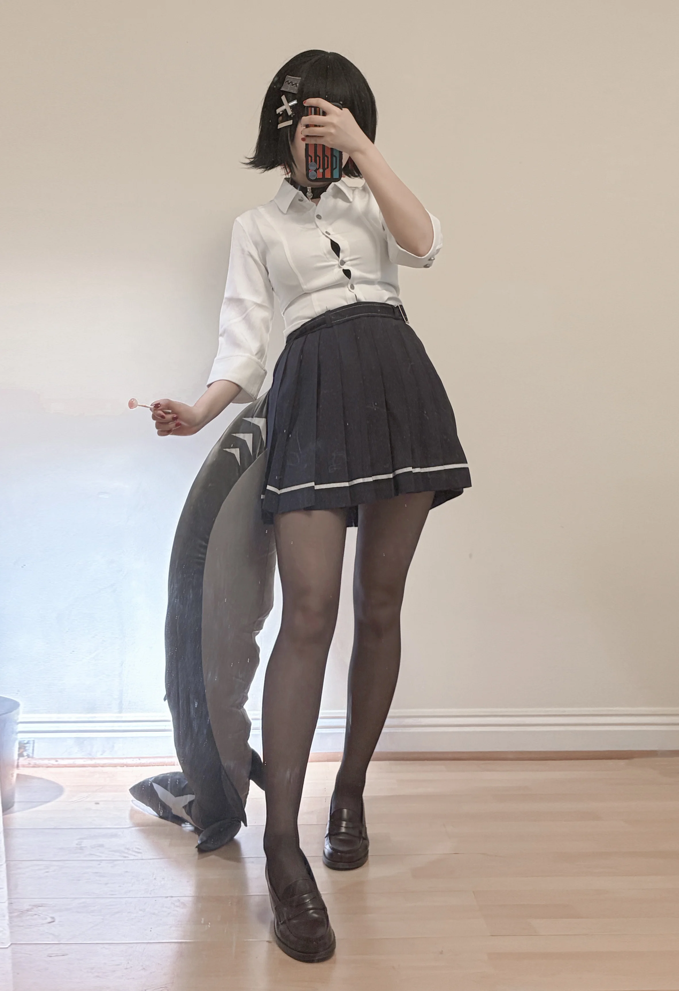 【艾莲乔cos】《绝区零》鲨鱼妹的家政与女高双重反差 - 第3张
