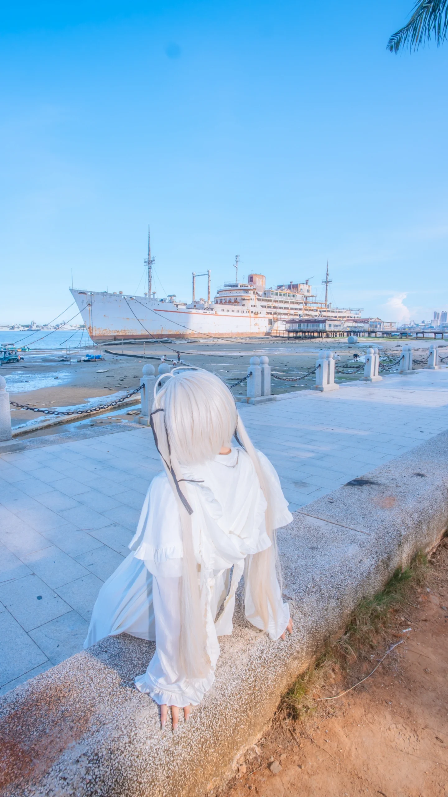【穹妹cos】缘之空的海边，那份执着与眷恋 - 第 1 张