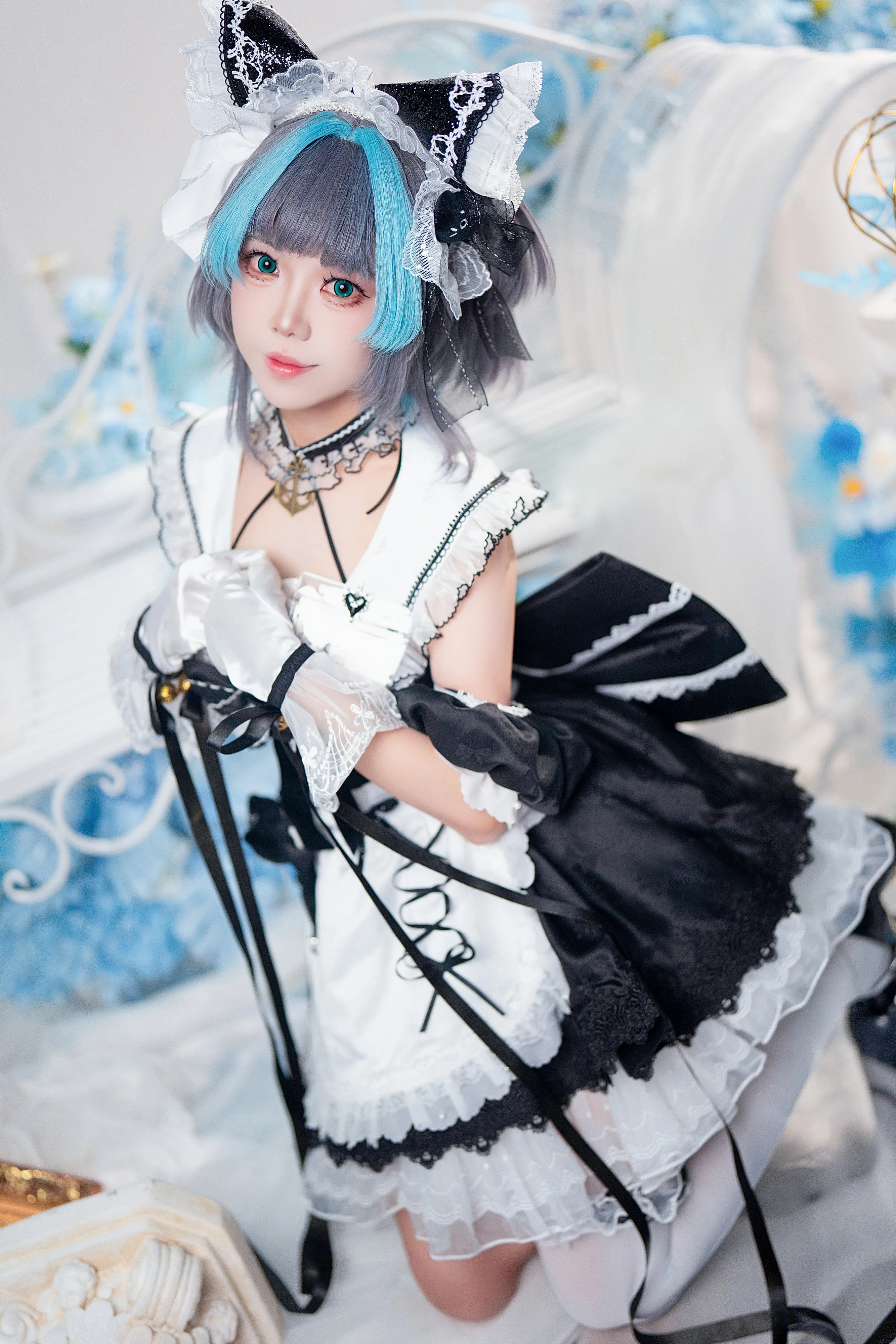 【柴郡cos】碧藍航線的貓系女僕，水手領的甜美瞬間 - 第 4 張