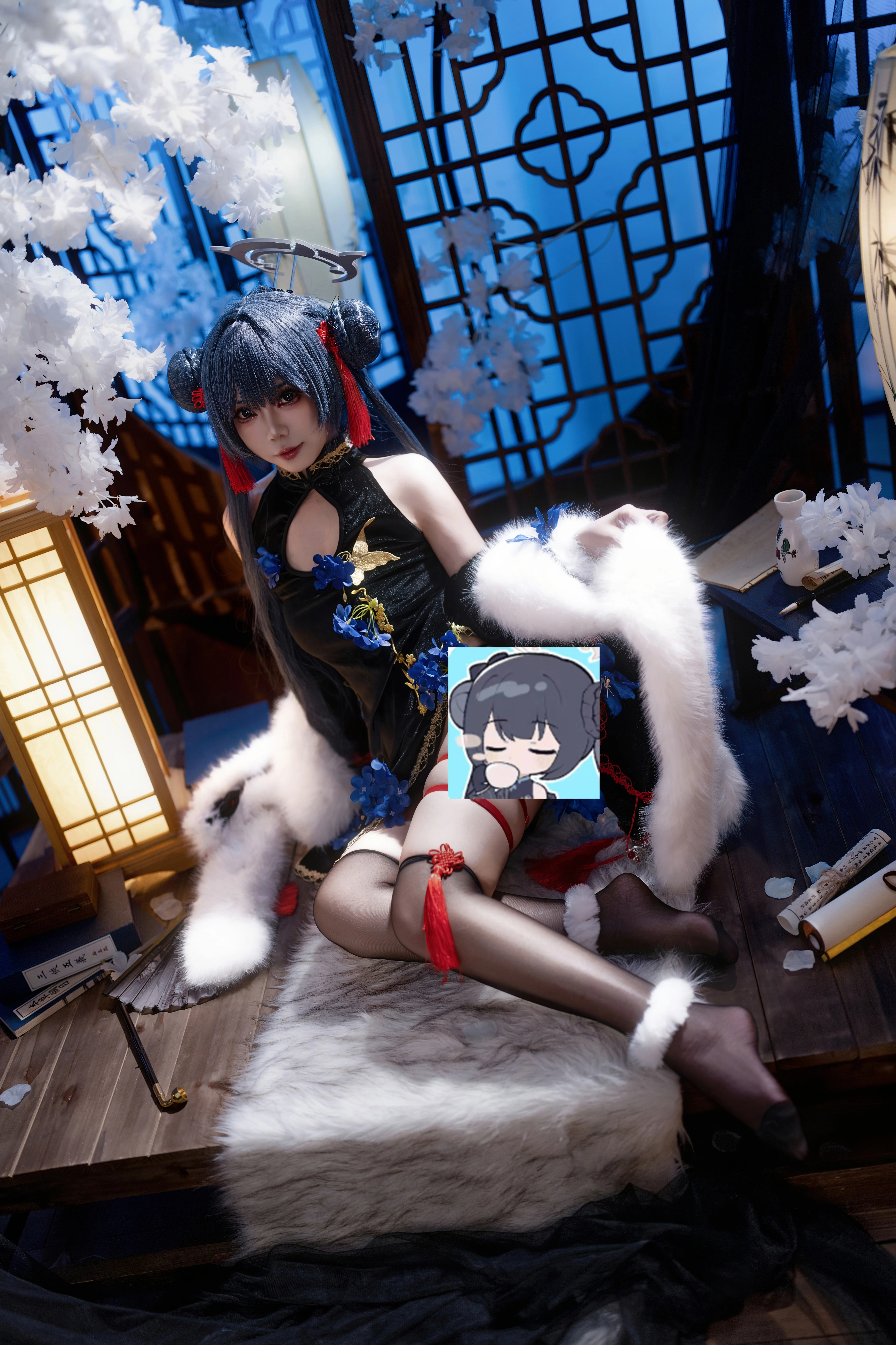 【キサキ コスプレ】ブルーアーカイブ門主が魅せる東洋の雅 - 1 枚目
