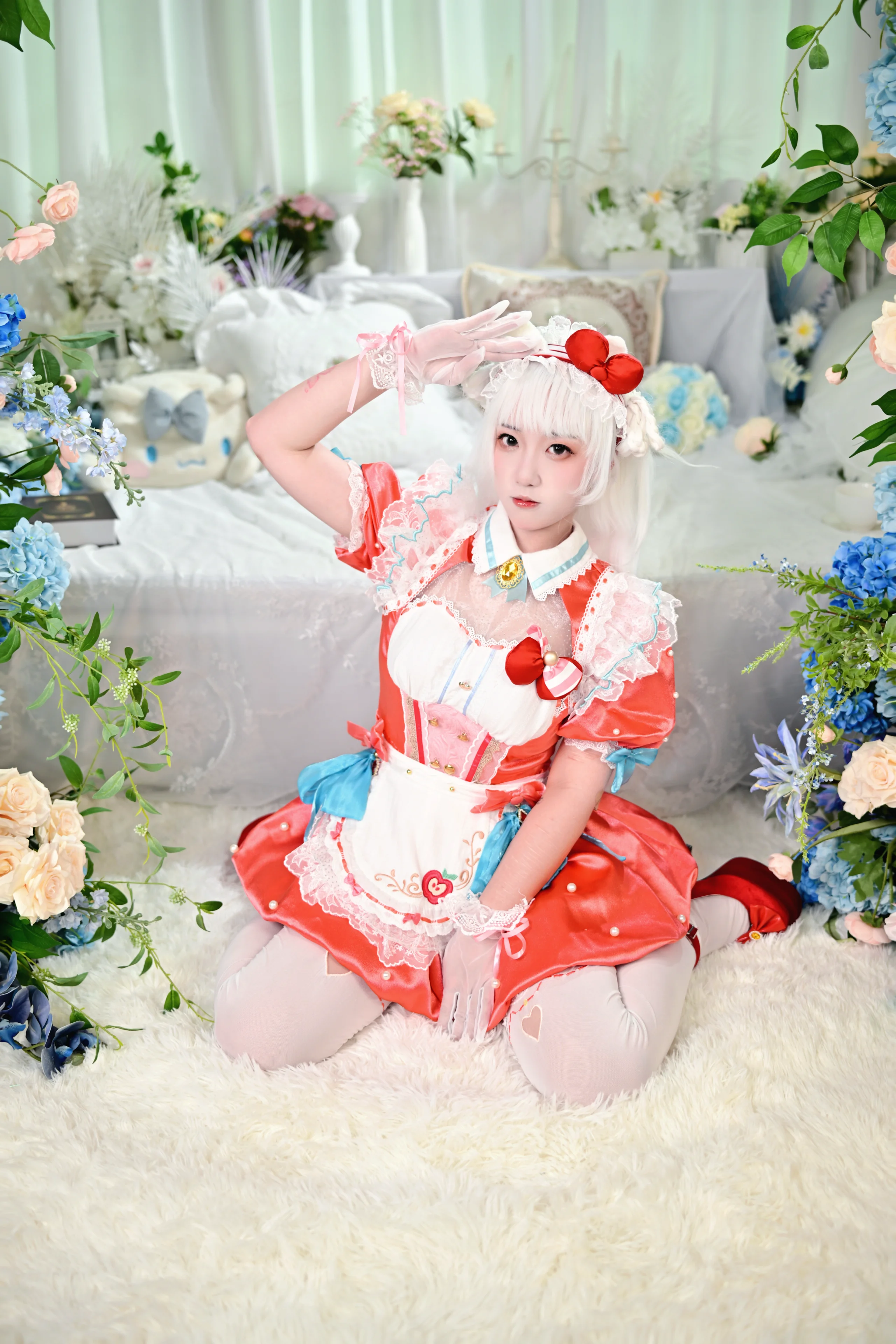 [Hu Tao cosplay] NARAKA: BLADEPOINT x Sanrio Collaboration, Dreamy Dress Photoshoot Sharing - Image 1
