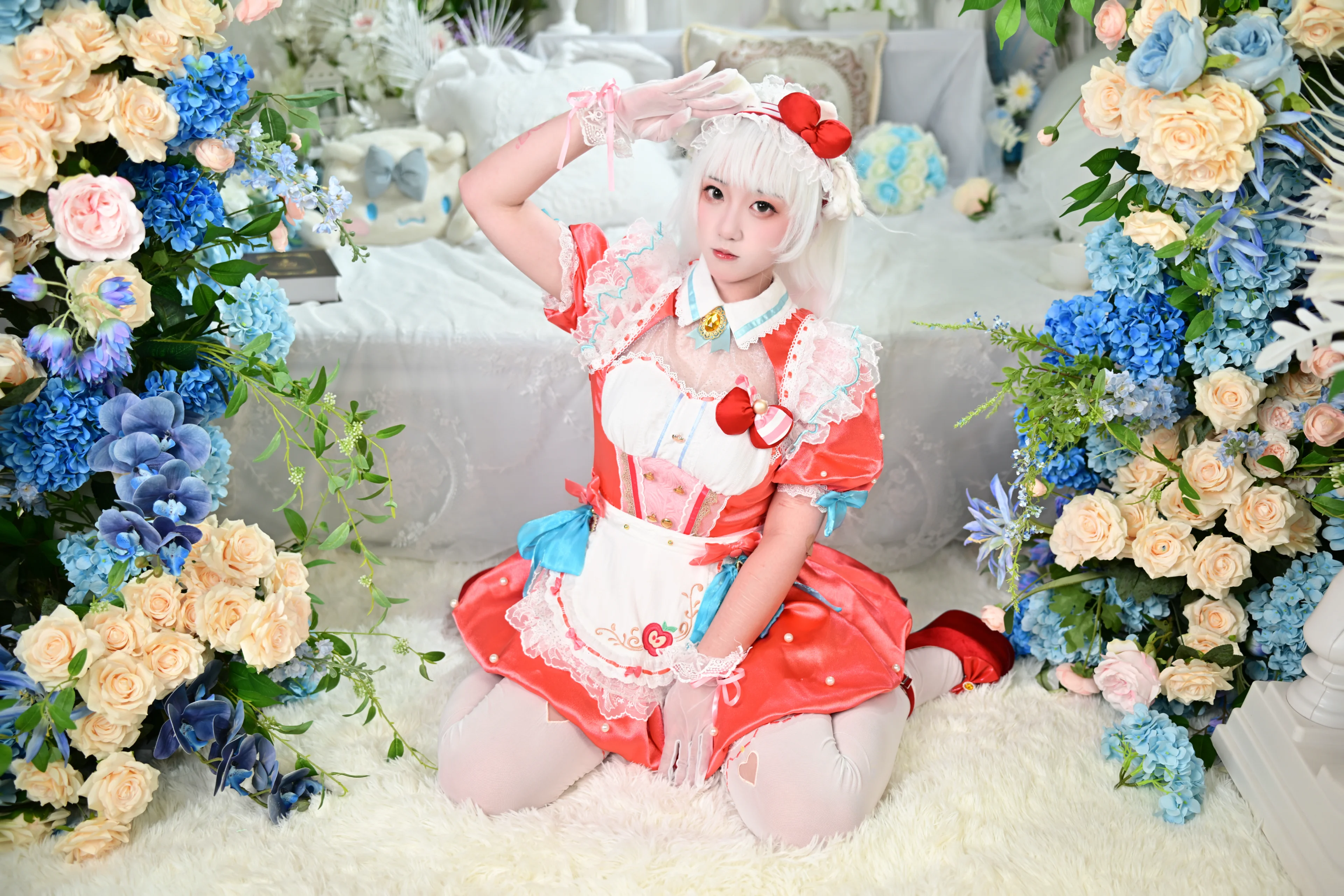[Hu Tao cosplay] NARAKA: BLADEPOINT x Sanrio Collaboration, Dreamy Dress Photoshoot Sharing - Image 2