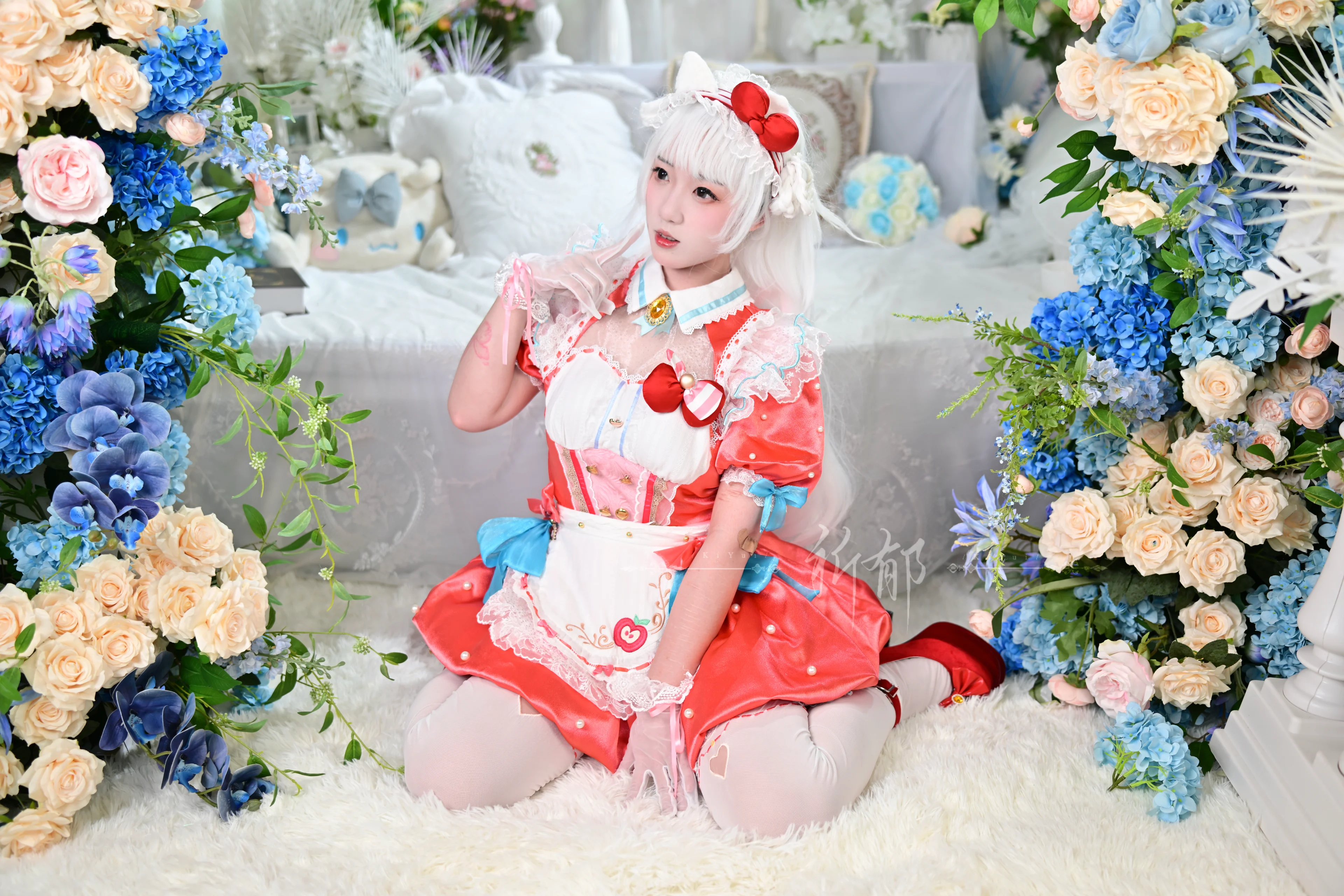 [Hu Tao cosplay] NARAKA: BLADEPOINT x Sanrio Collaboration, Dreamy Dress Photoshoot Sharing - Image 8