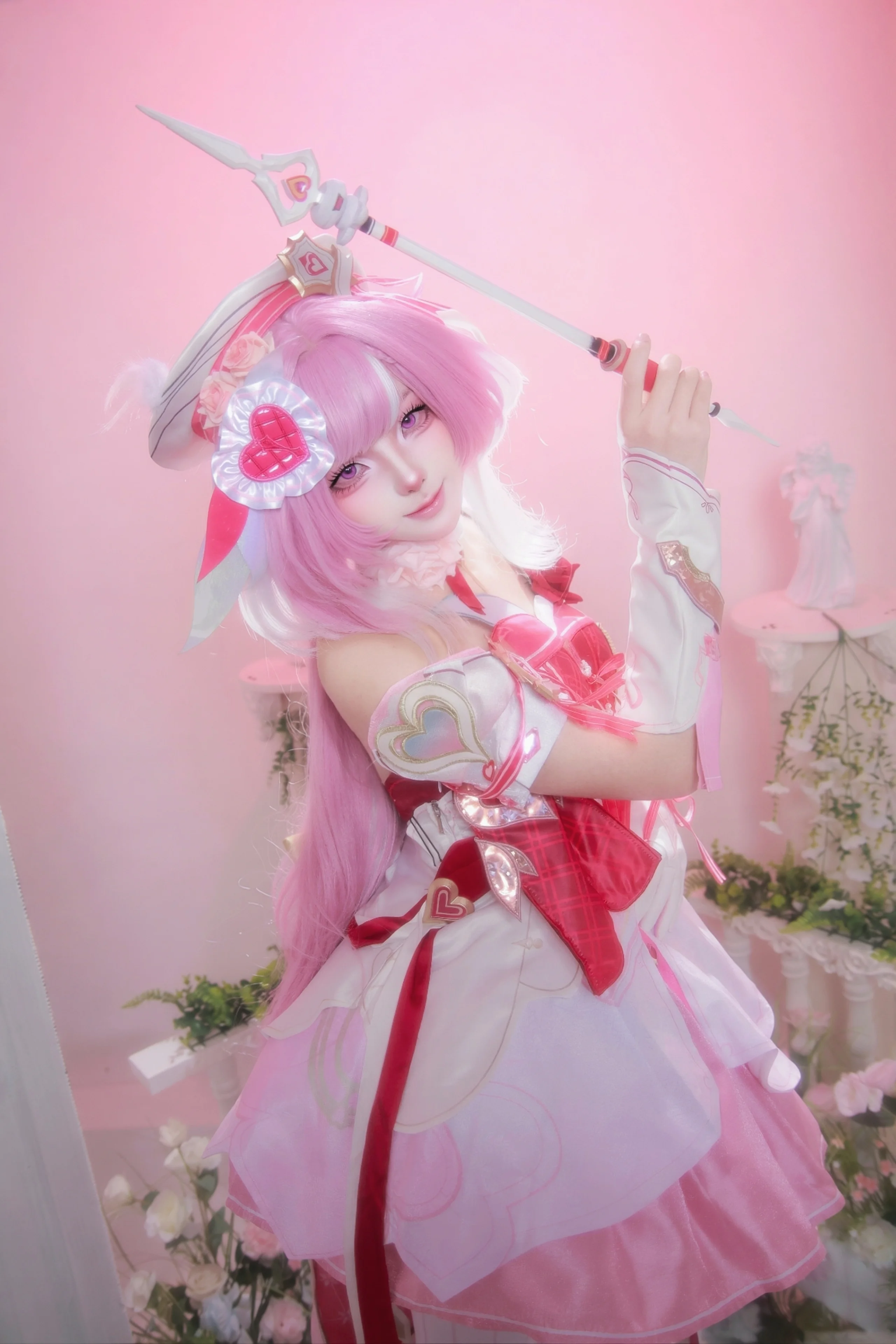 【爱莉希雅cos】粉色花海中的爱神使者 - 第 5 张