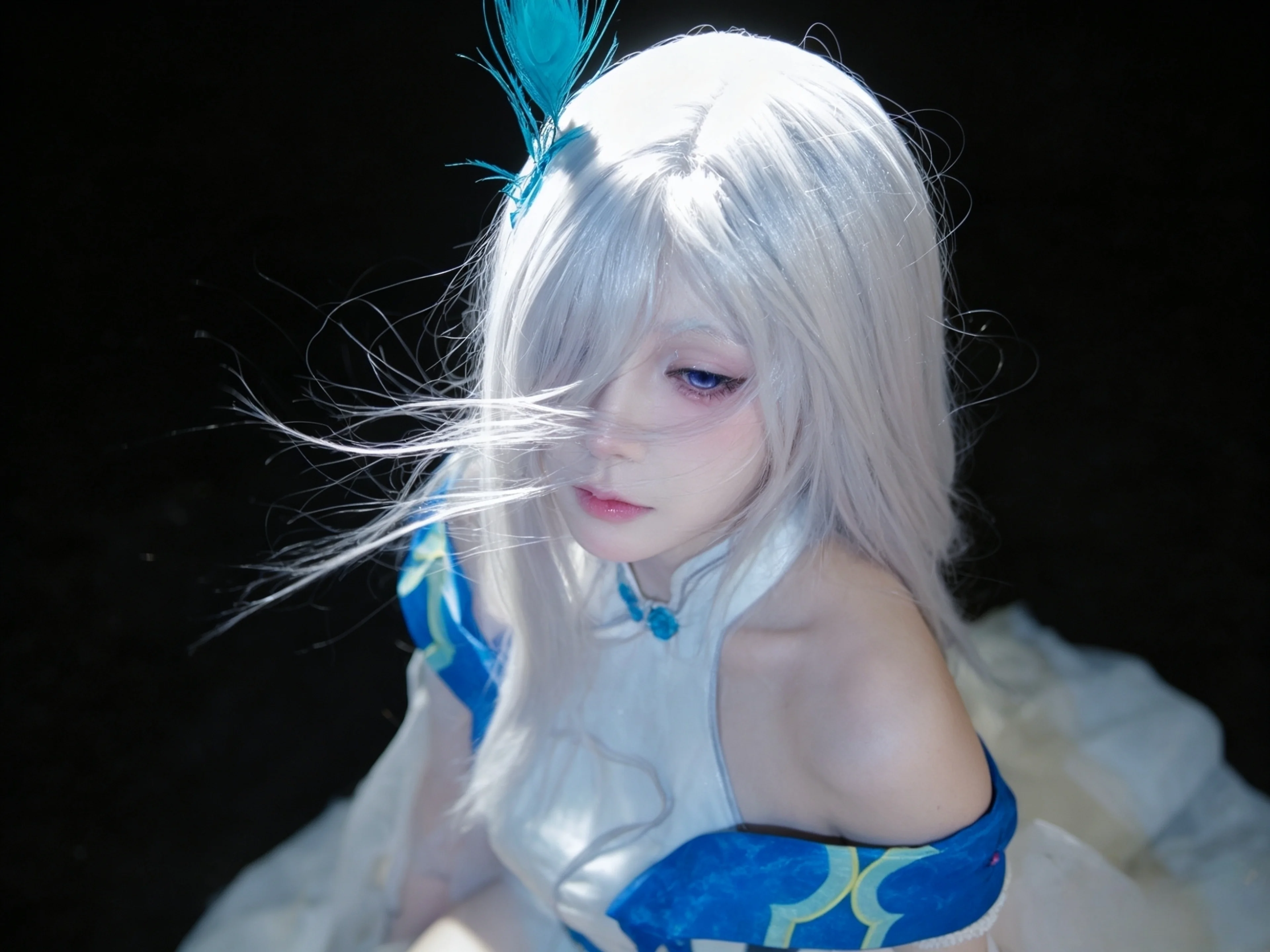 【申鹤cos】捕捉雪山下的忧郁鹤影