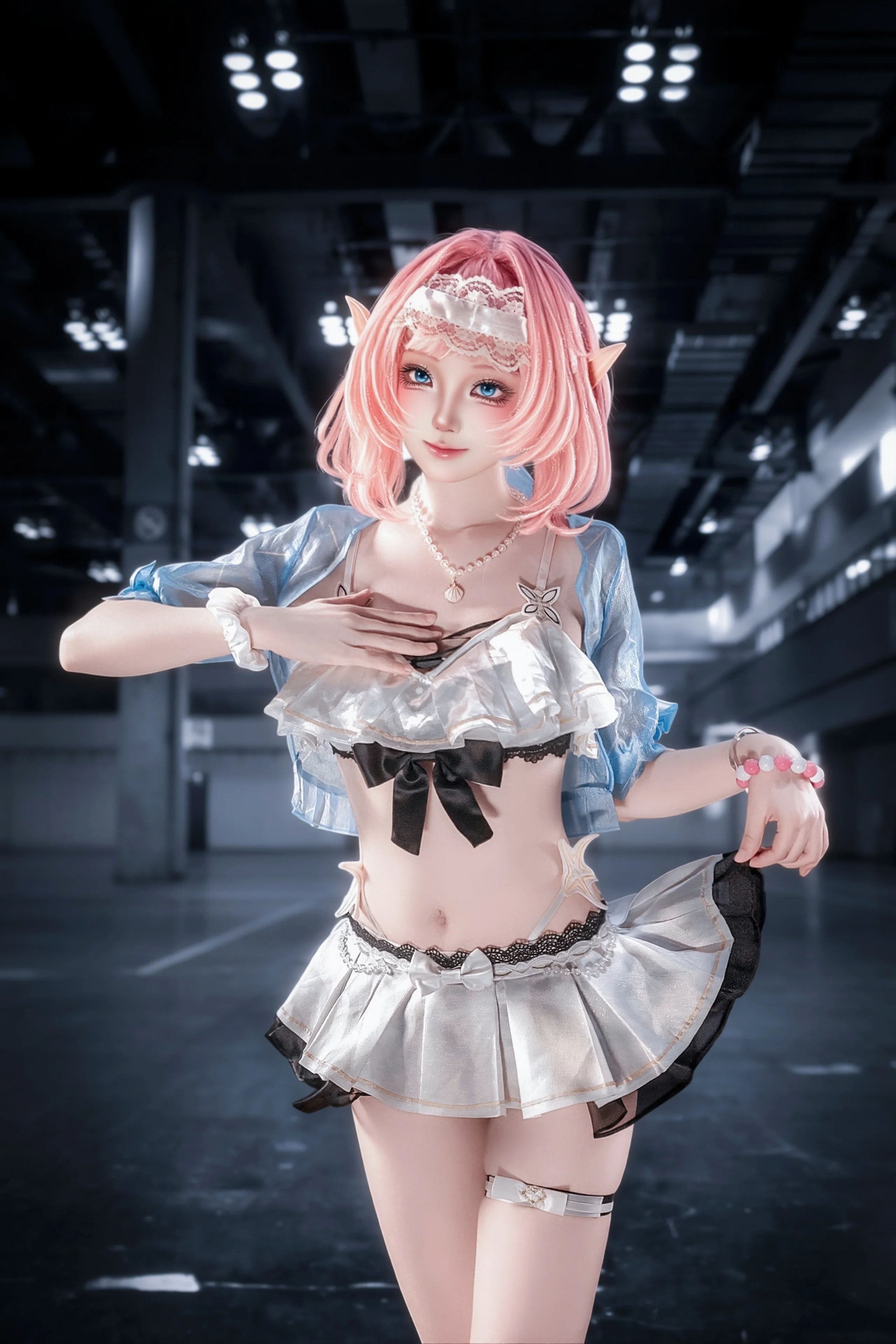 【爱莉希雅cos】崩坏三粉色妖精的泳装现场 - 第 3 张