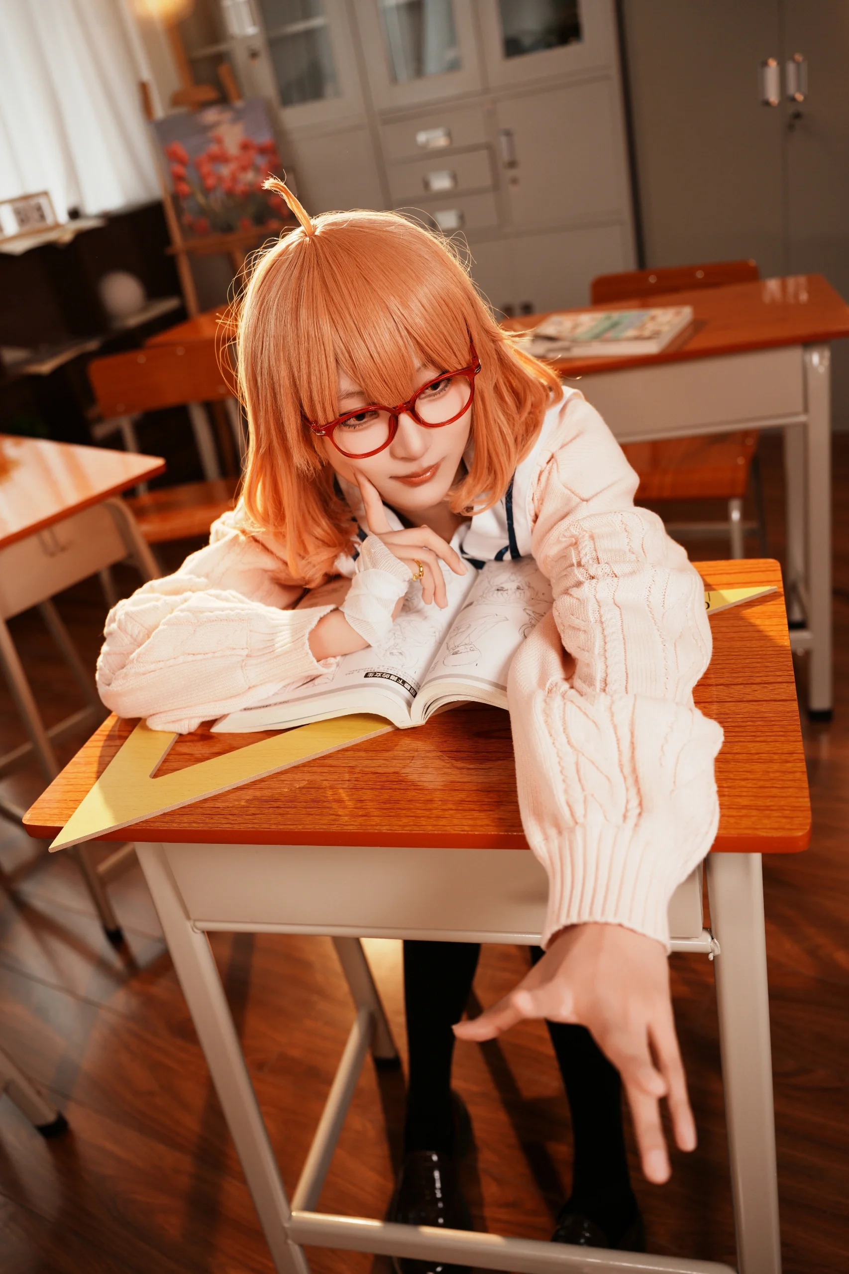 【栗山未来コスプレ】教室で切り取った「境界の彼方」の日常 - 5 枚目