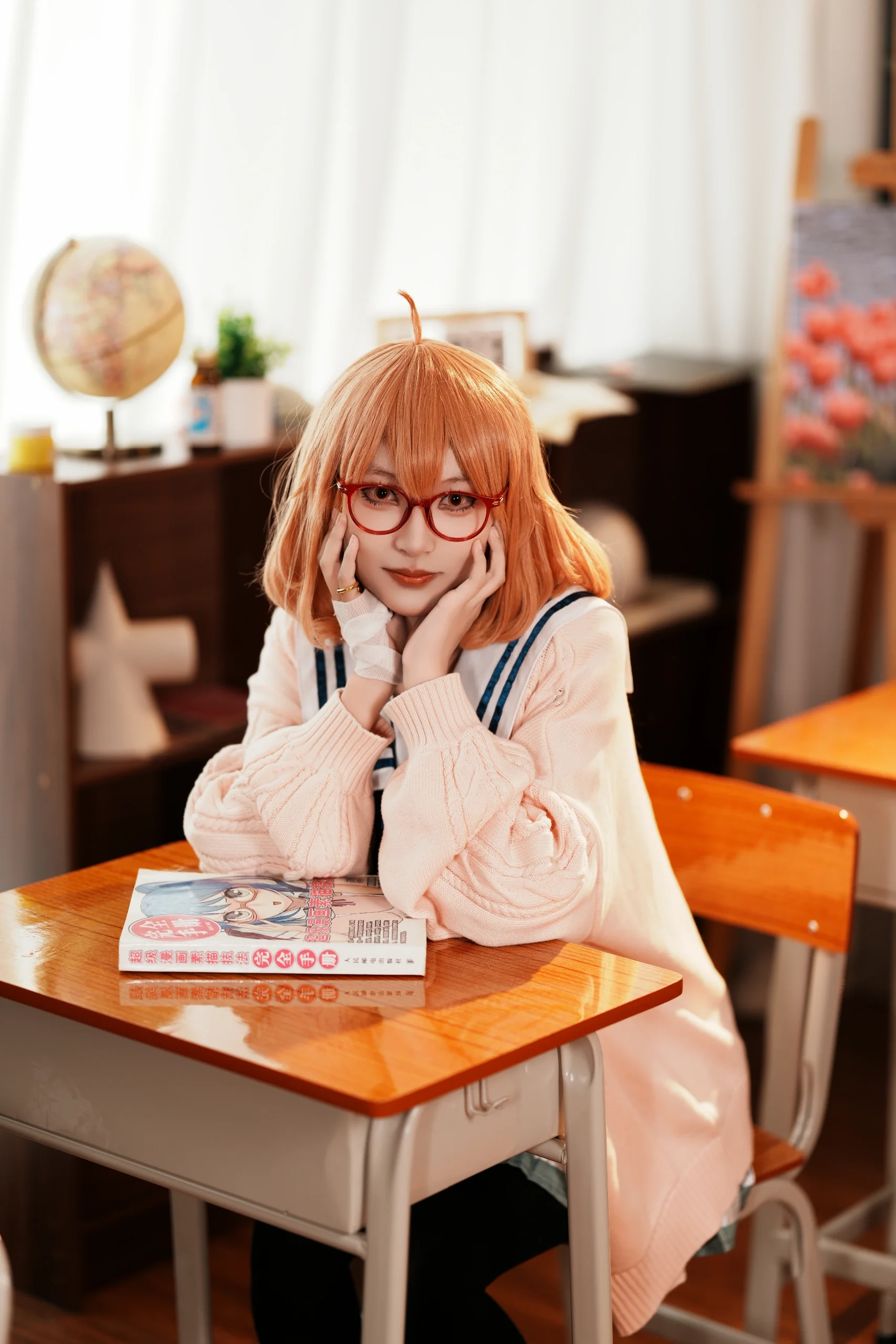 【栗山未来コスプレ】教室で切り取った「境界の彼方」の日常