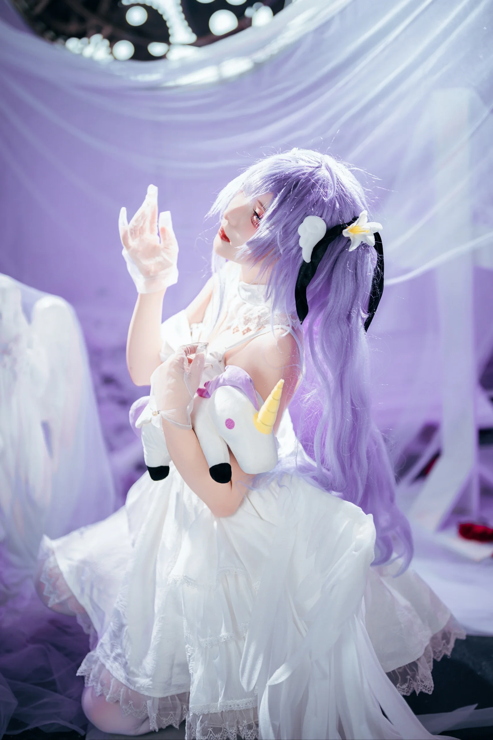 【獨角獸cos】碧藍航線的純白之光，獨角獸的午後夢境 - 第 13 張