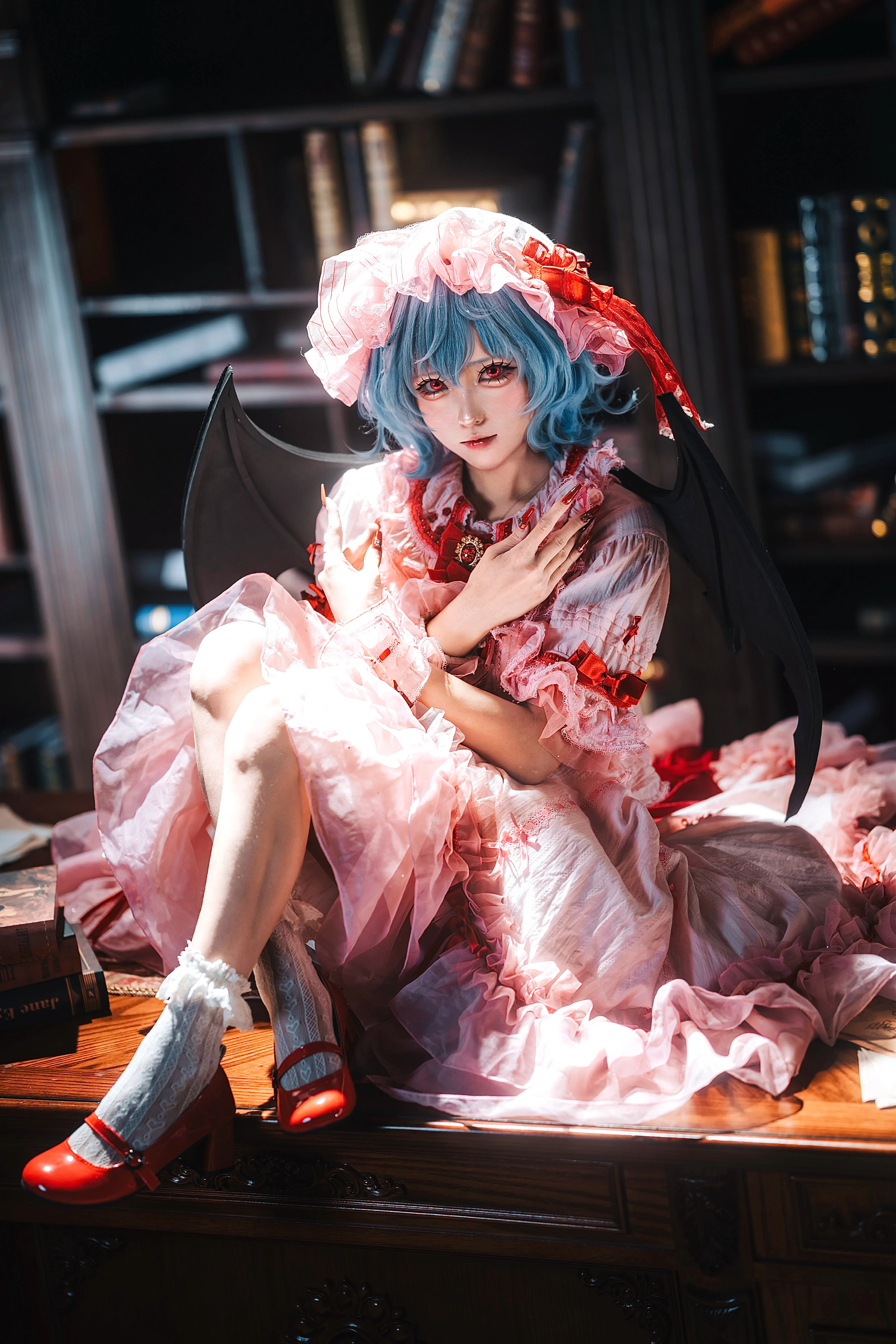【蕾米莉亚cos】红魔馆的主人，吸血鬼之夜降临 - 第 3 张