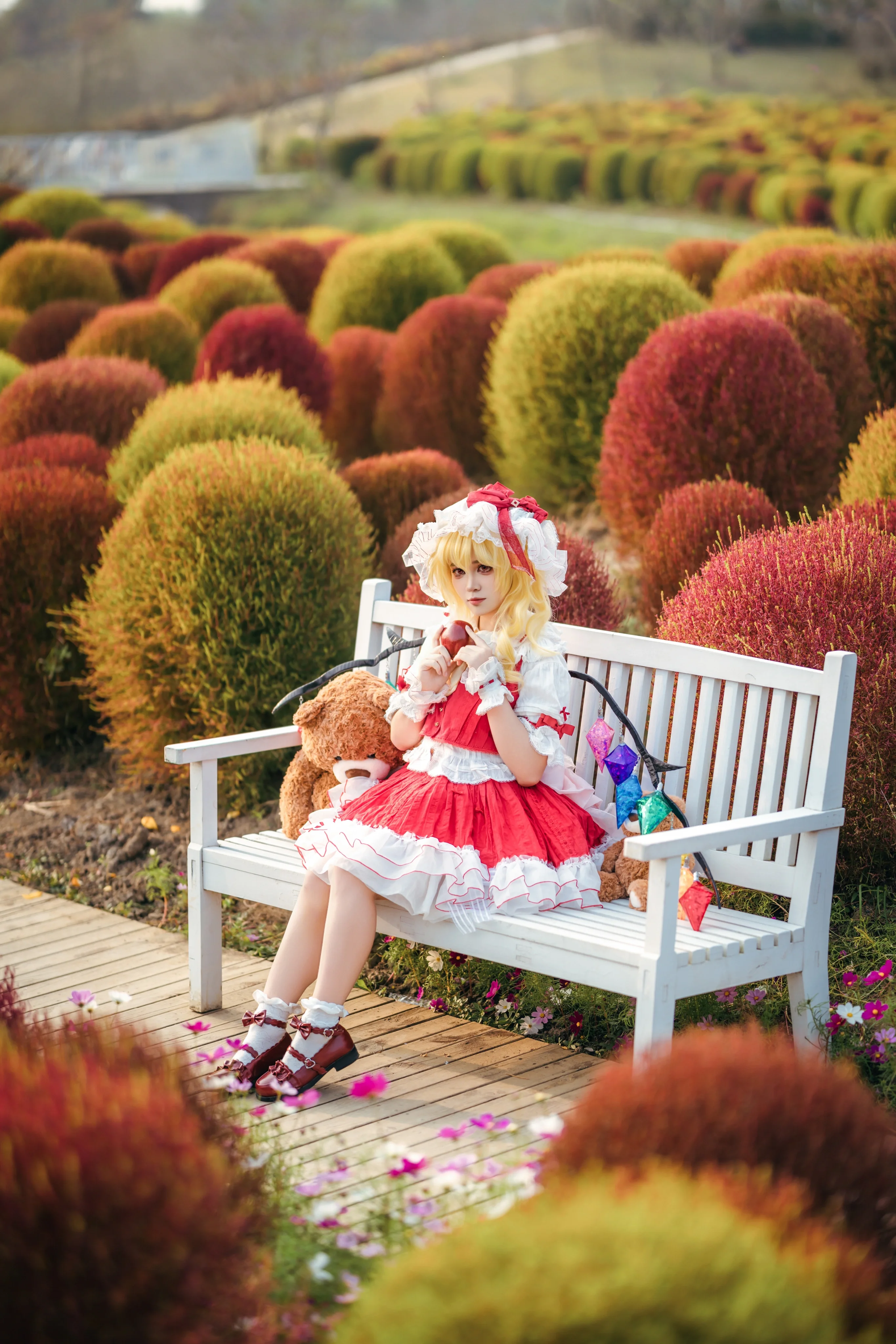 【芙蘭朵露cos】秋色地膚草與紅魔館少女的夢幻寫真 - 第 1 張