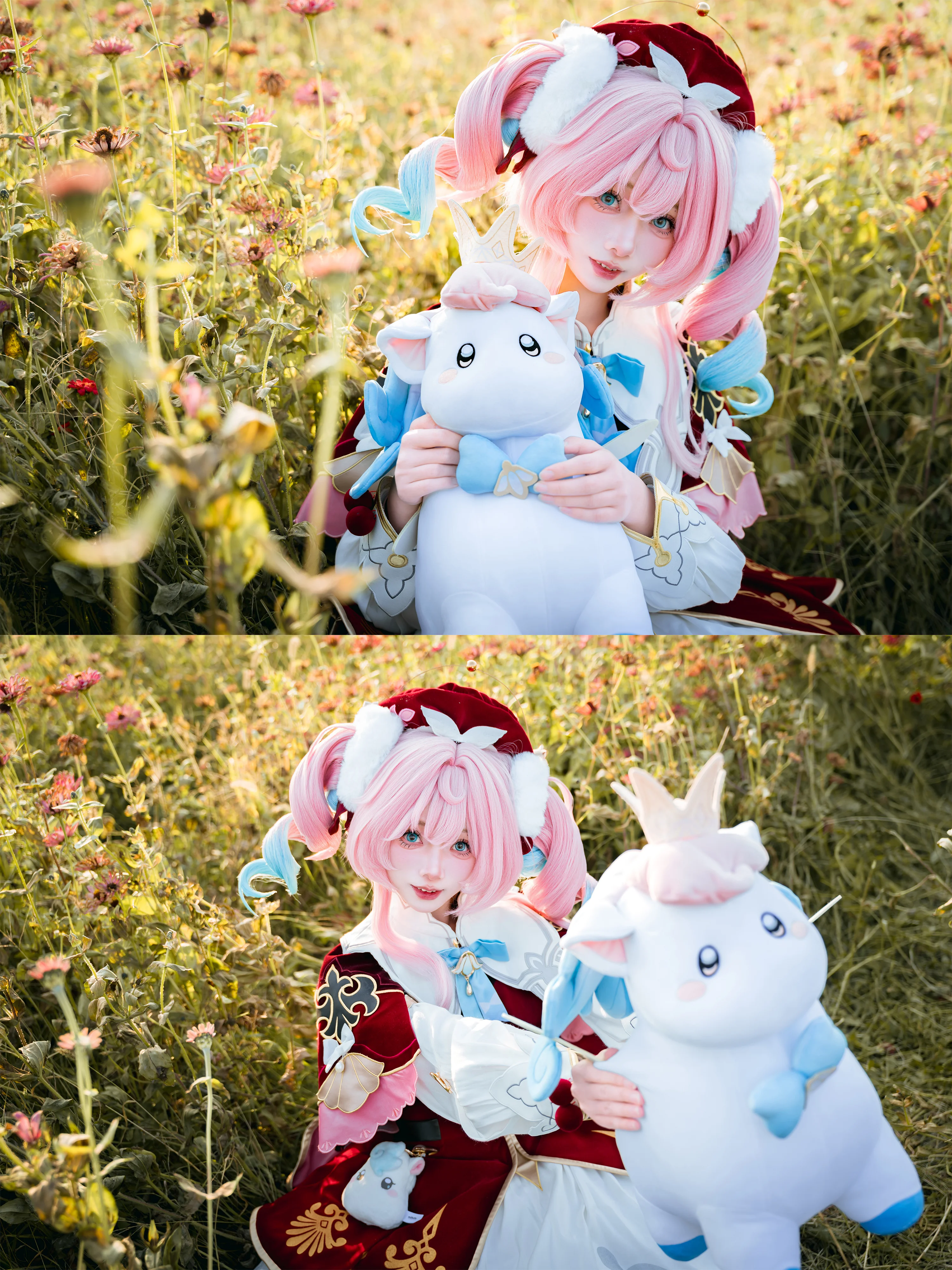 【风堇cos】在花海和治愈天空之人小伊卡相遇 - 第 2 张