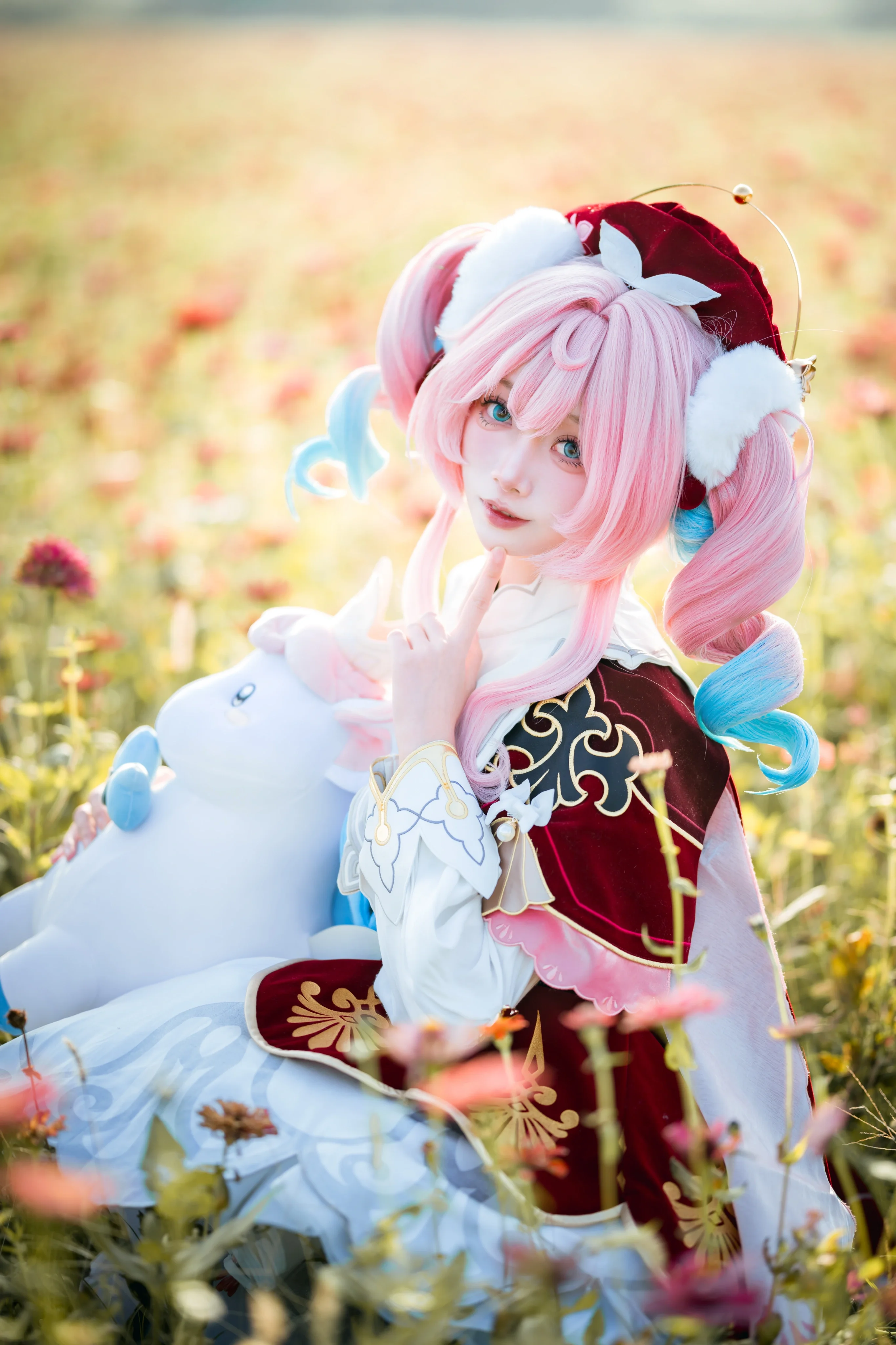 【风堇cos】在花海和治愈天空之人小伊卡相遇