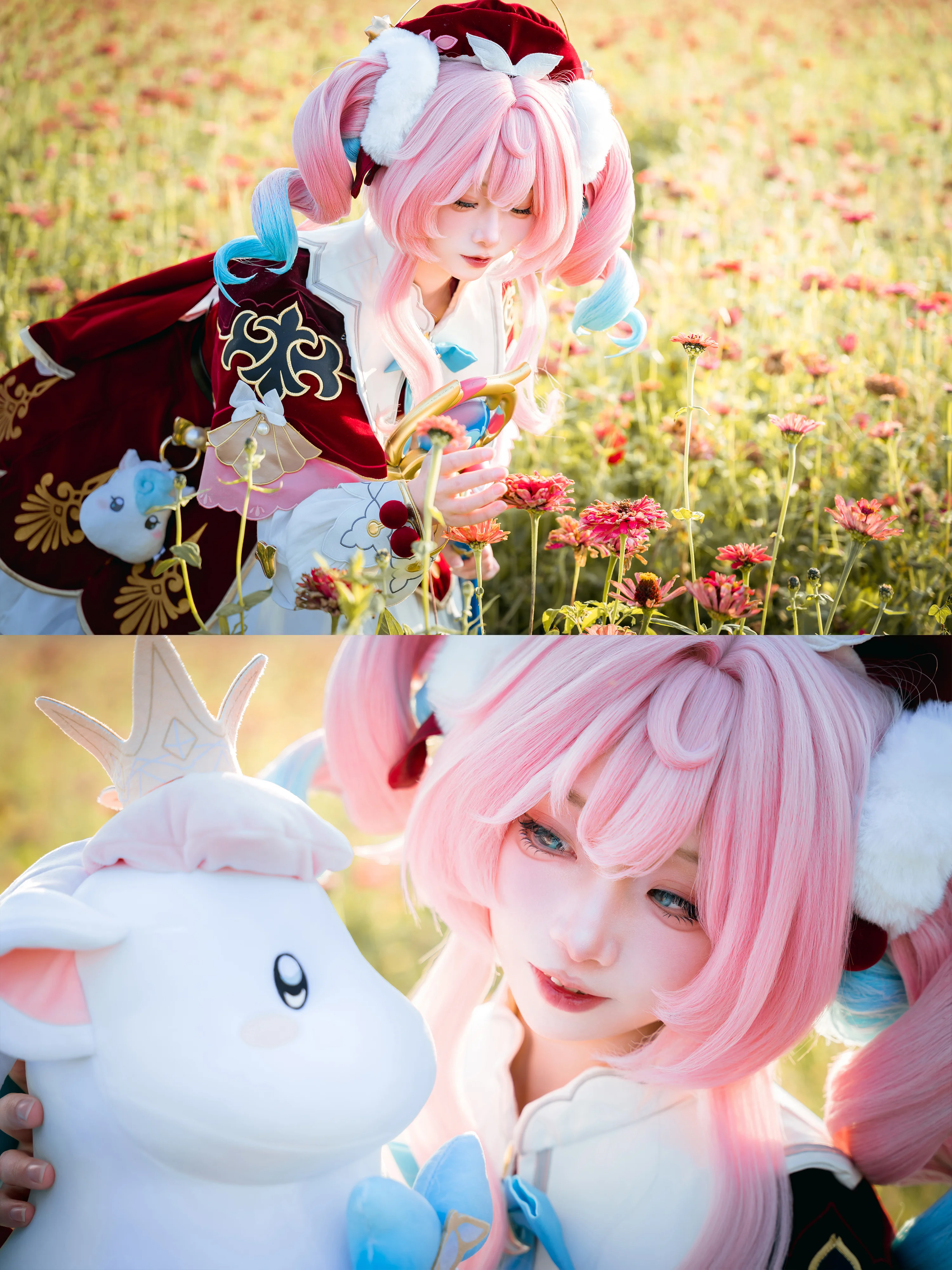 【风堇cos】在花海和治愈天空之人小伊卡相遇 - 第 5 张