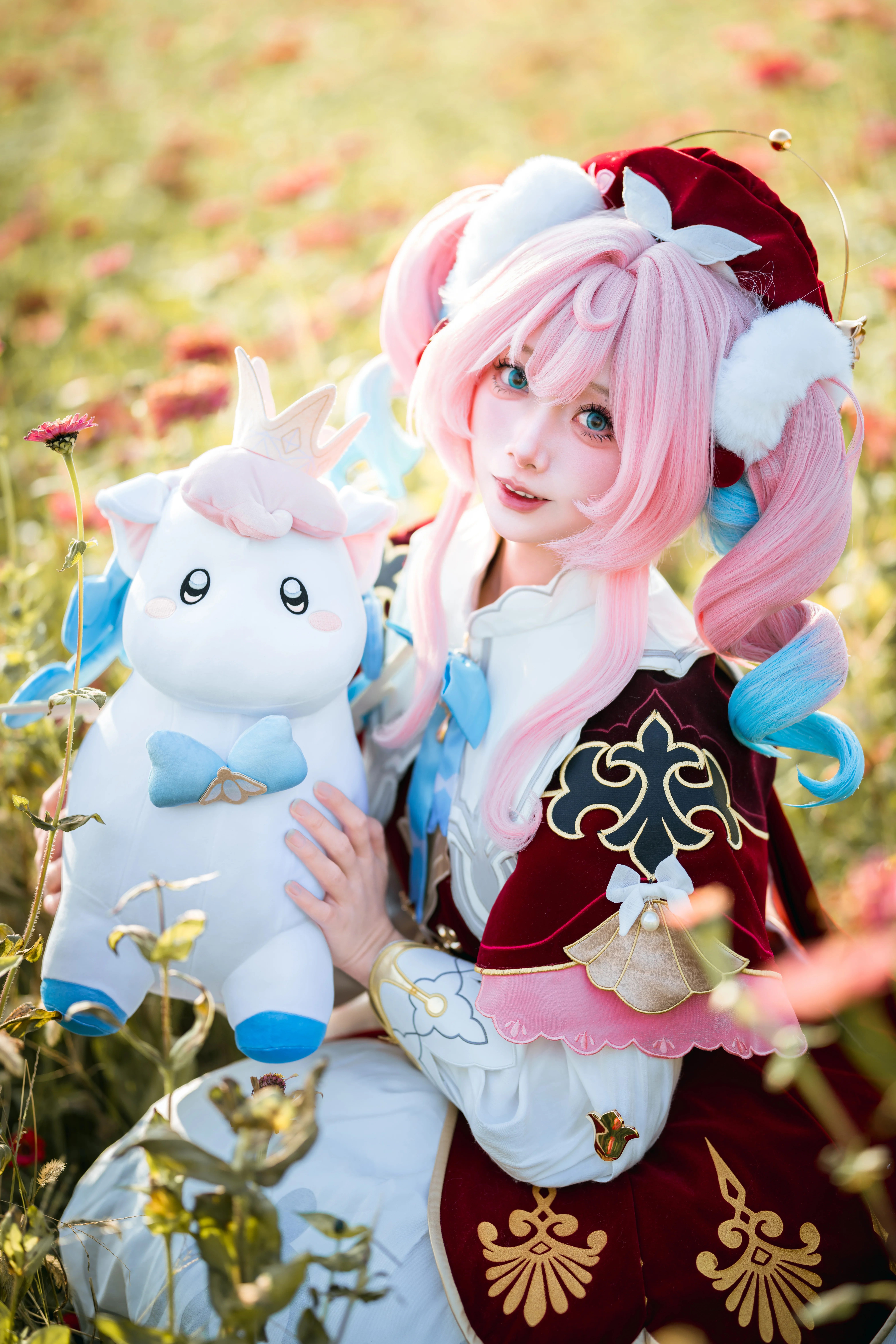 【风堇cos】在花海和治愈天空之人小伊卡相遇 - 第 7 张