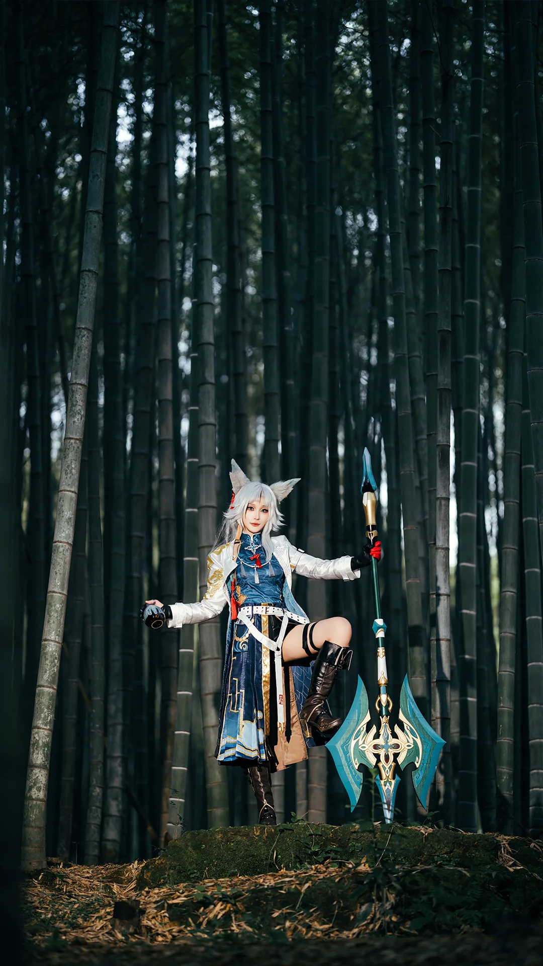 【飞霄cos】竹林光影下的三无大将军 - 第 4 张