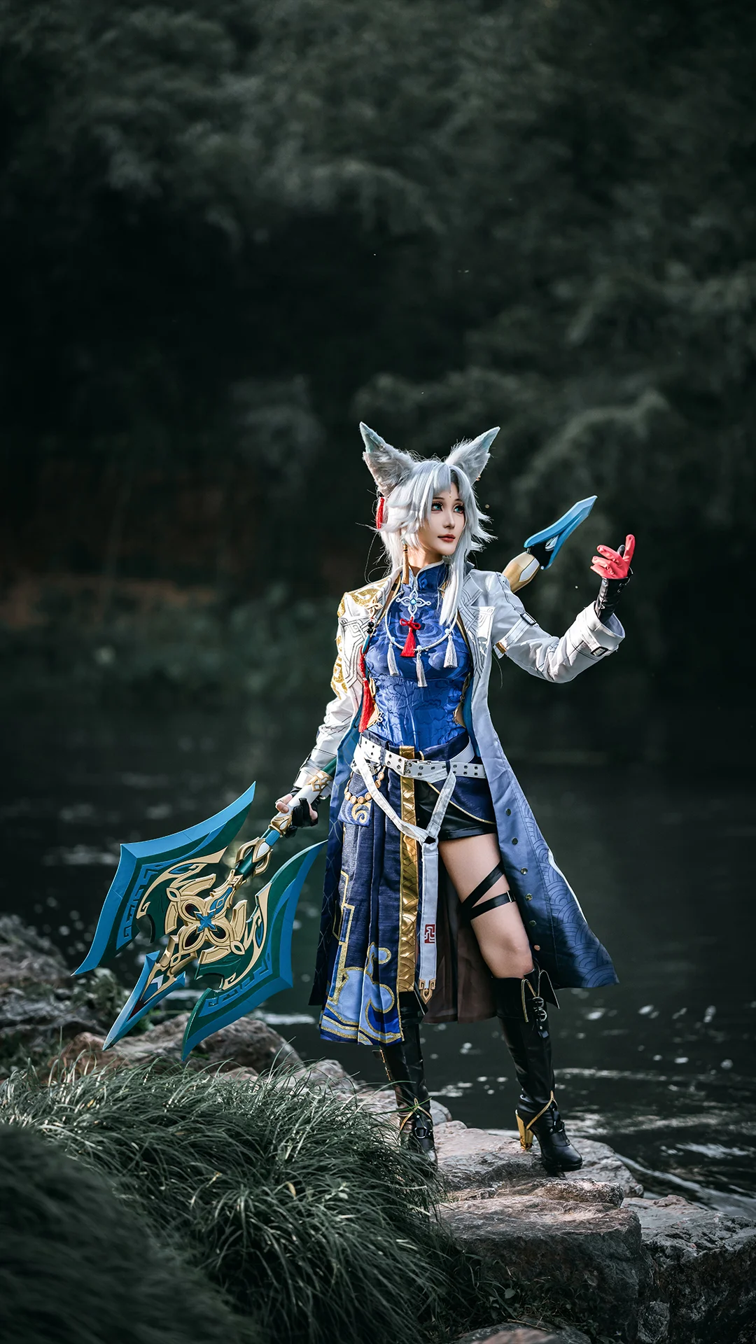 【飞霄cos】竹林光影下的三无大将军 - 第 8 张