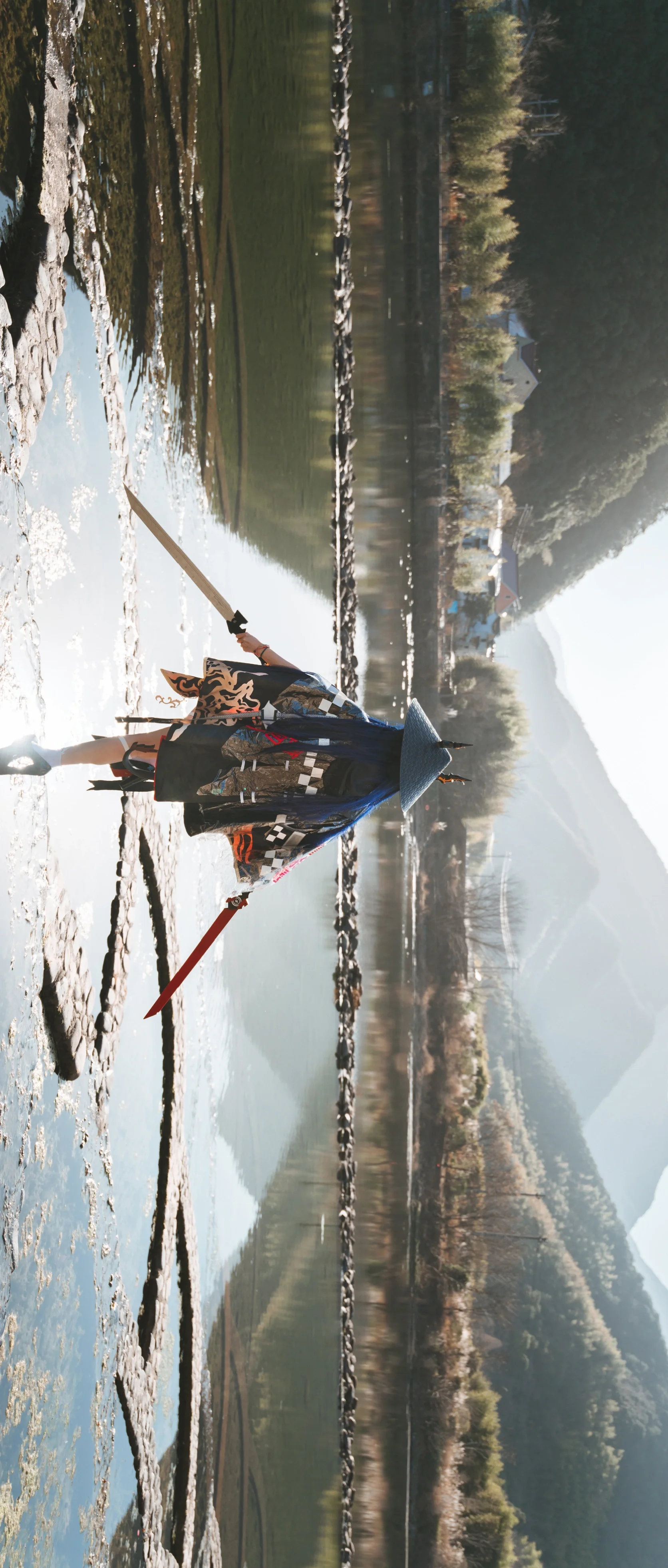[Ch'en cosplay] Arknights Lungmen Guard Department Swordsman Frozen Between Mountains and Waters - Image 1