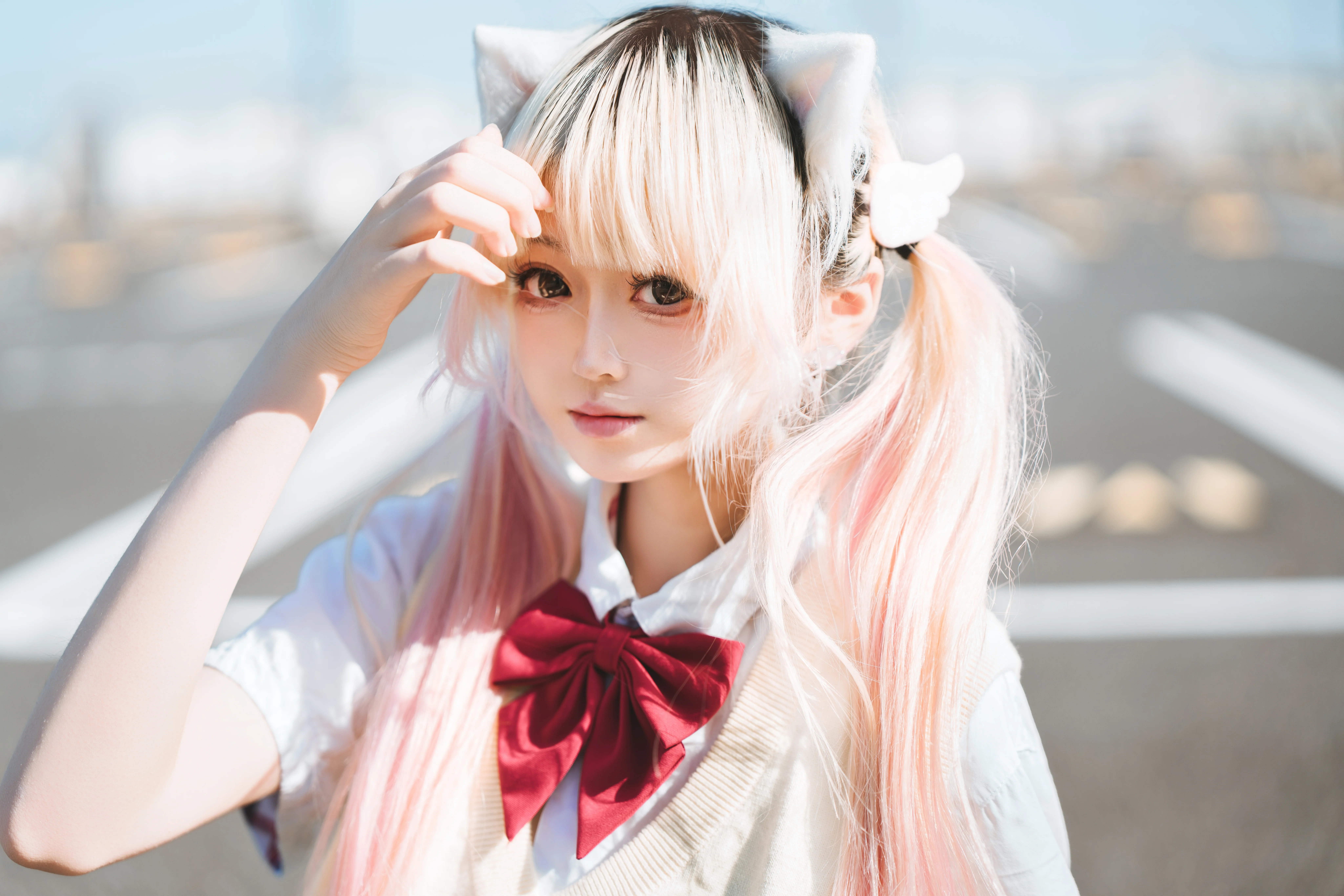 [Hangzhou Afternoon JK Cat Girl and Shopping Cart Outdoor Shoot]
