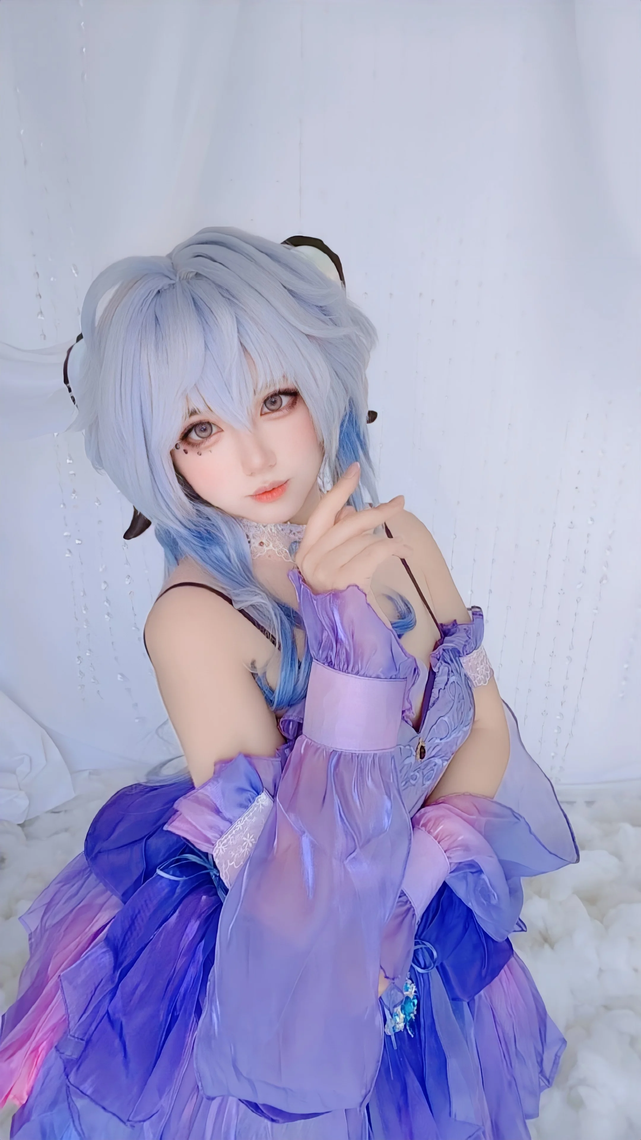 【甘雨cos】原神 純白之境下的清冷仙麟起舞 - 第 3 張