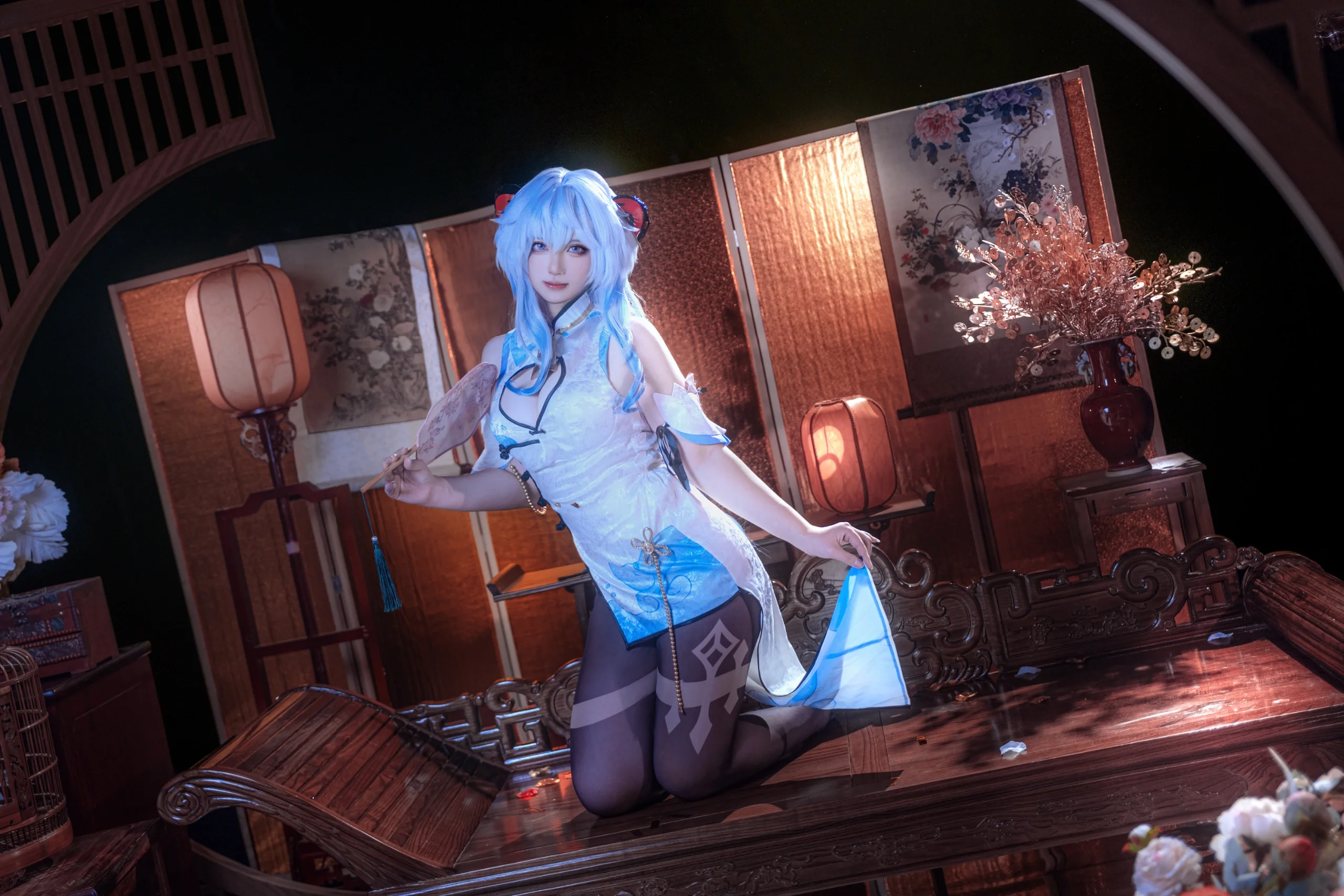 【甘雨cos】旗袍中的璃月清冷气质 - 第 4 张