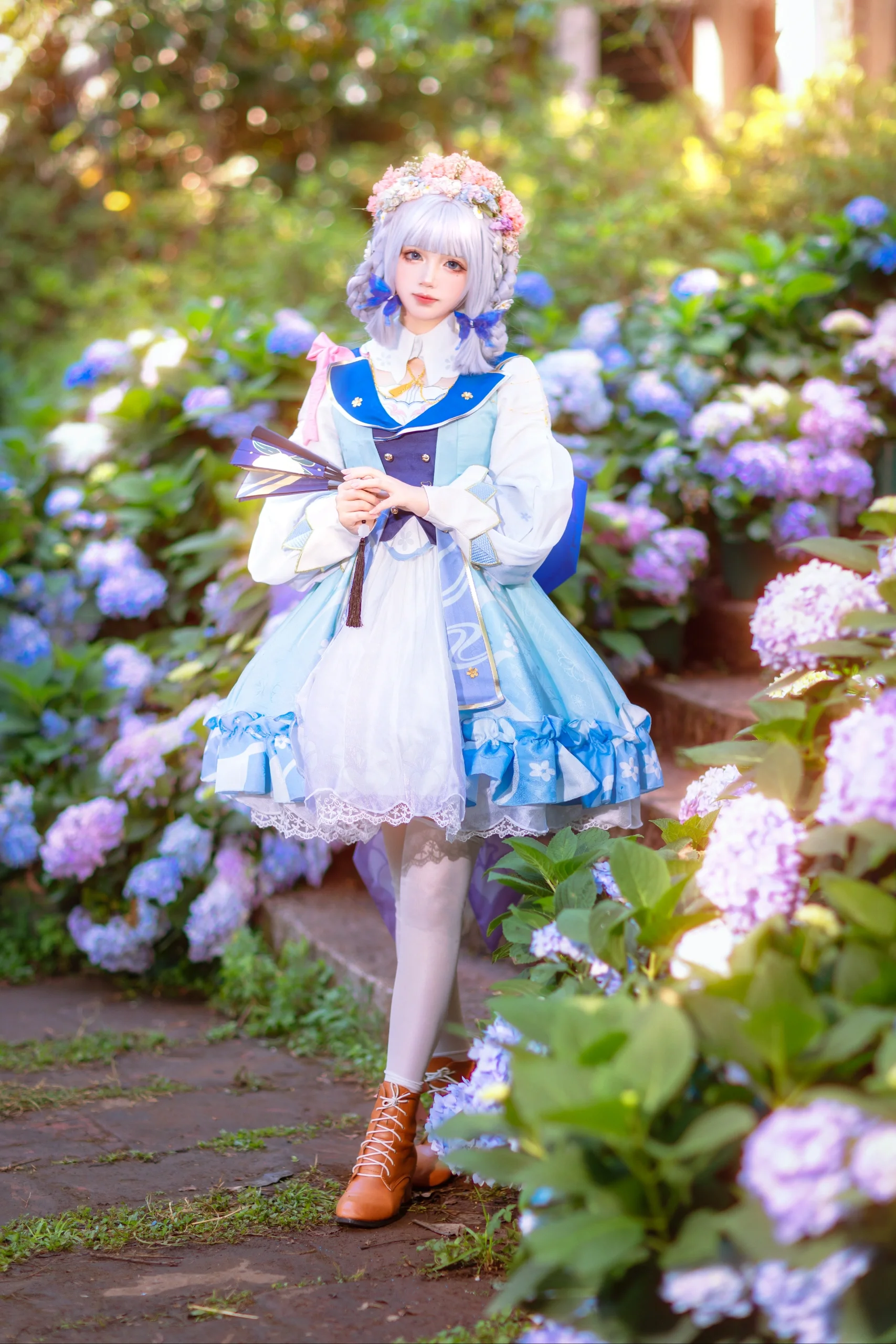 【神里绫华cos】在繁花中邂逅，捕捉稻妻的清冷与温柔 - 第6张