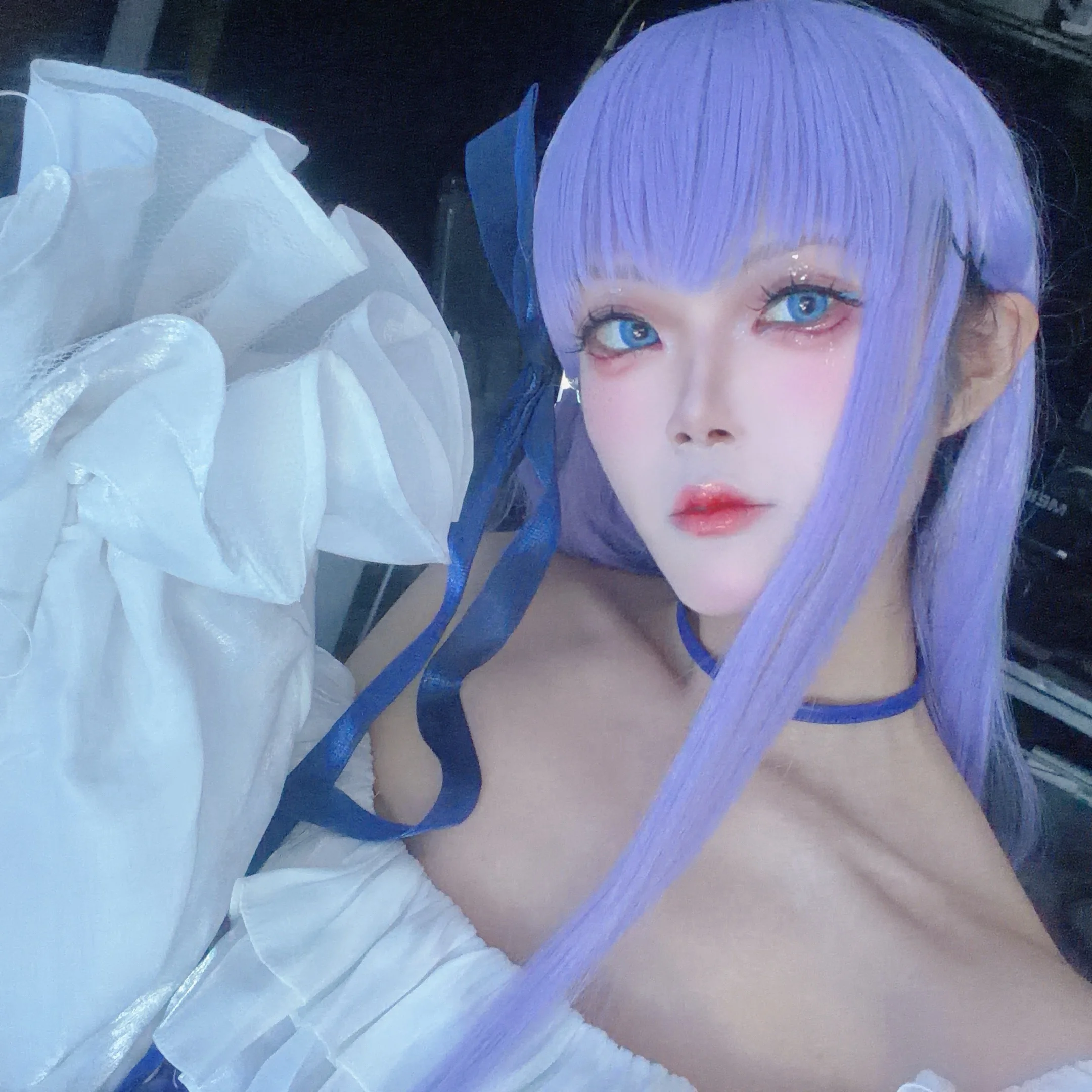 [Meltryllis cosplay] Water-Blue Mysterious Alter Ego Lambda — Even a Cold Face Can't Hide the Cuteness
