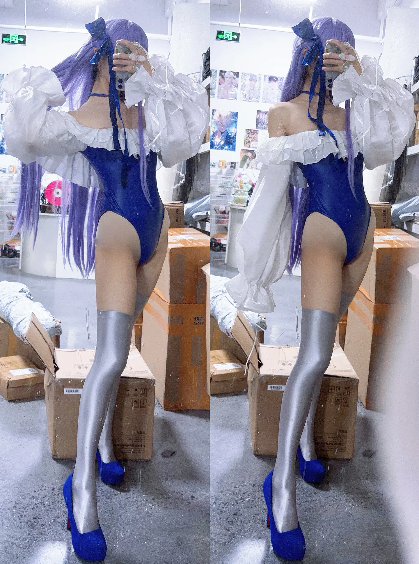 【メルトリリスコスプレ】水色に染まる謎のアルターエゴ・Λ（ラムダ）、澄まし顔でも隠しきれない萌え感 - 3 枚目