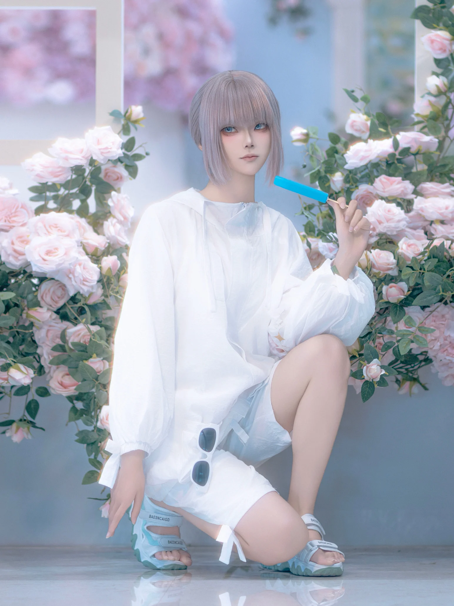 【奧伯龍cos】去年FGO Fes的夏日花叢靜謐場照